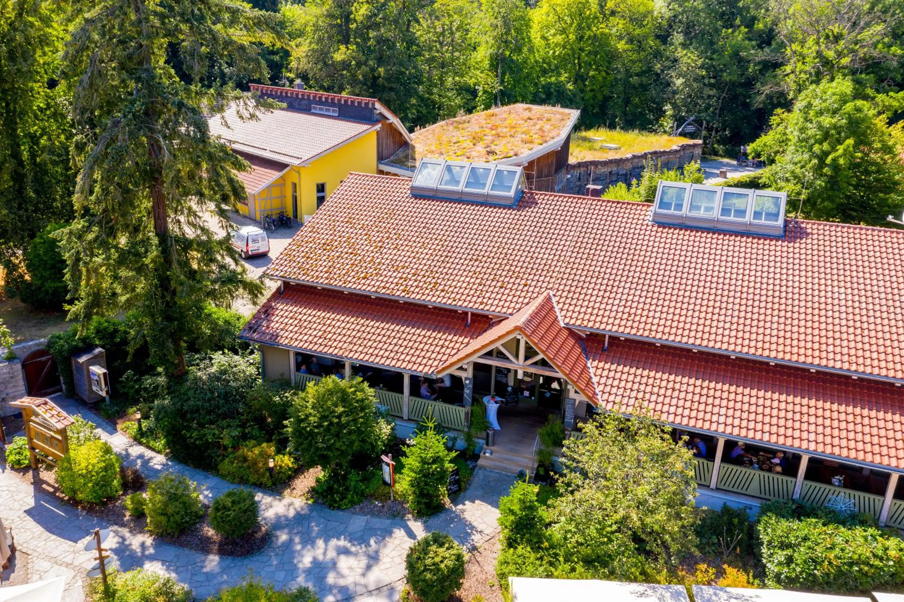 Property building in Forsthaus Thiemsburg im Nationalpark Hainich
