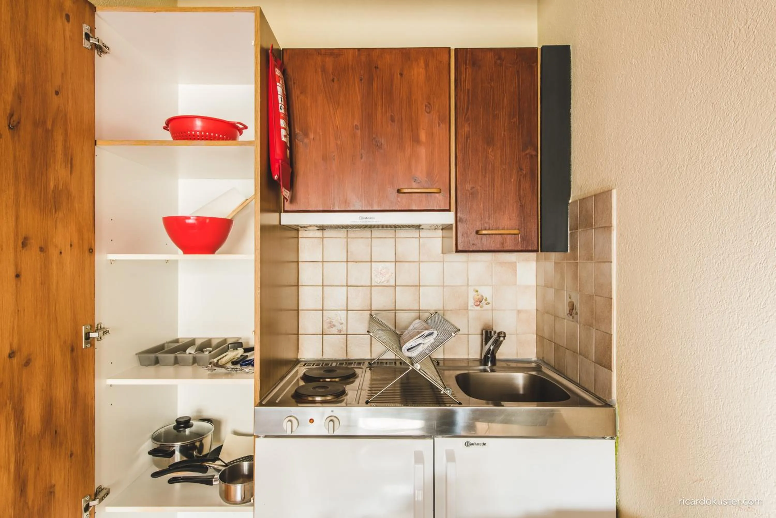 Kitchen or kitchenette in Aux chambres du Banneret