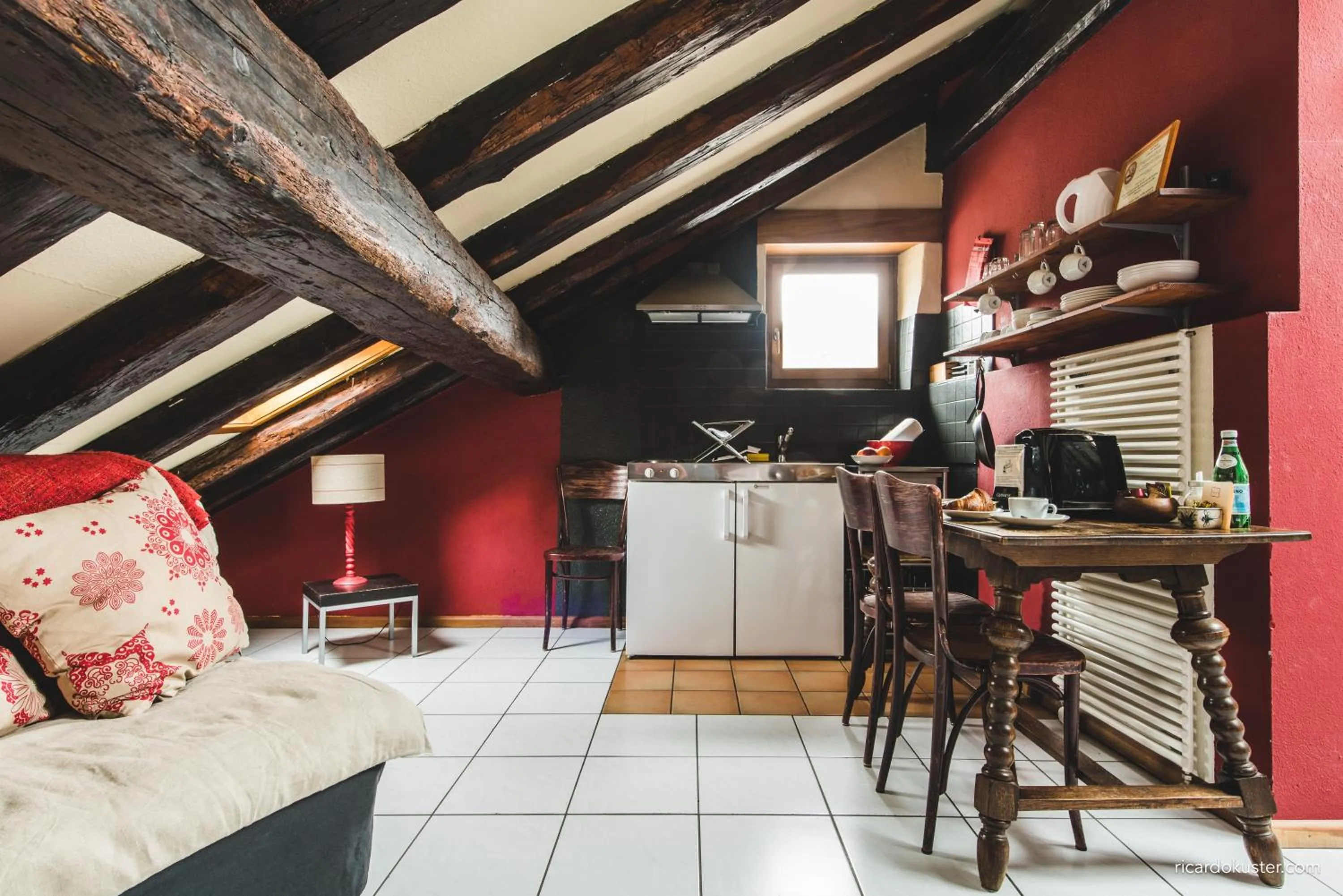 Bed in Aux chambres du Banneret