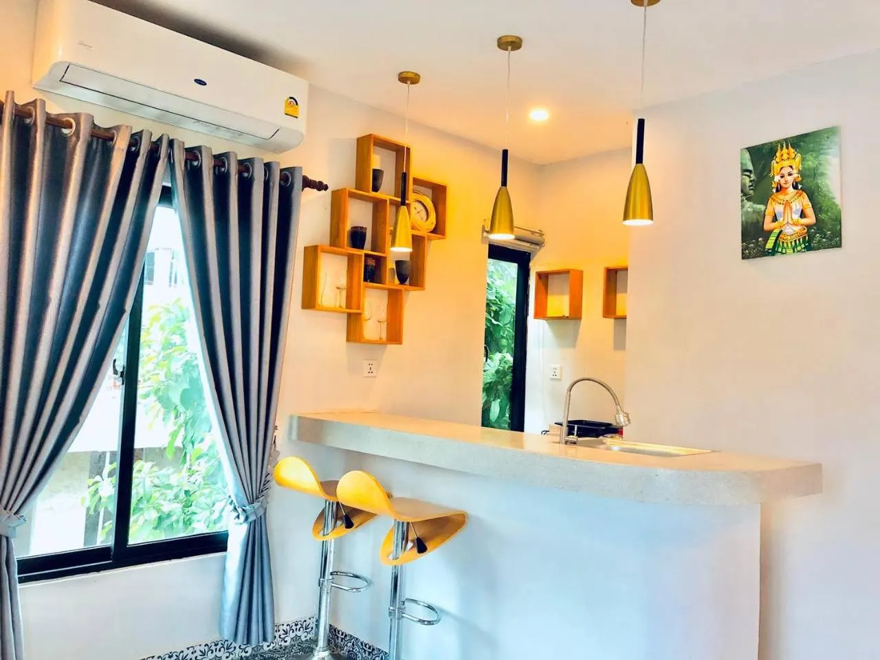 Kitchen or kitchenette in Raing Phnom Bungalow