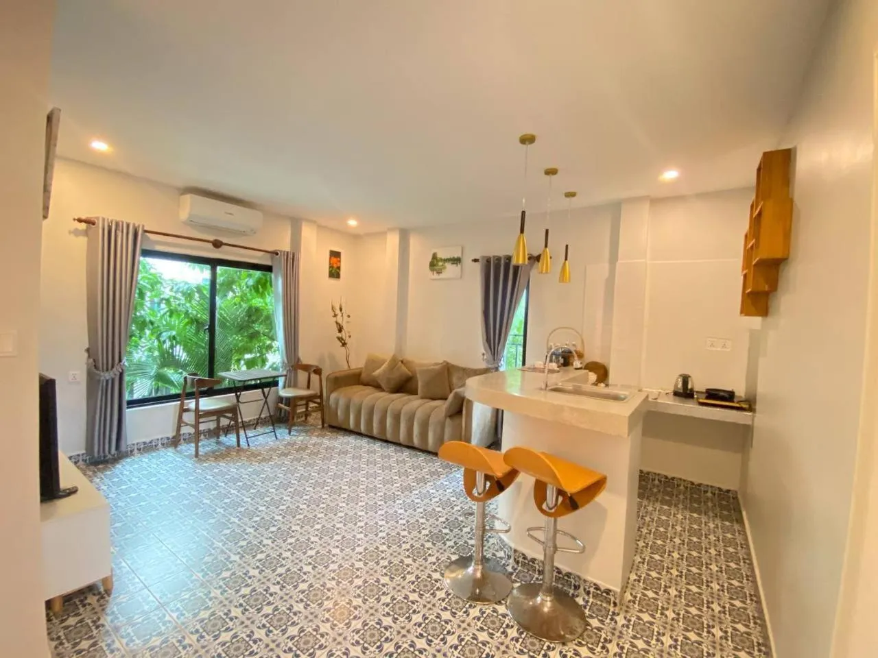 Living room in Raing Phnom Bungalow