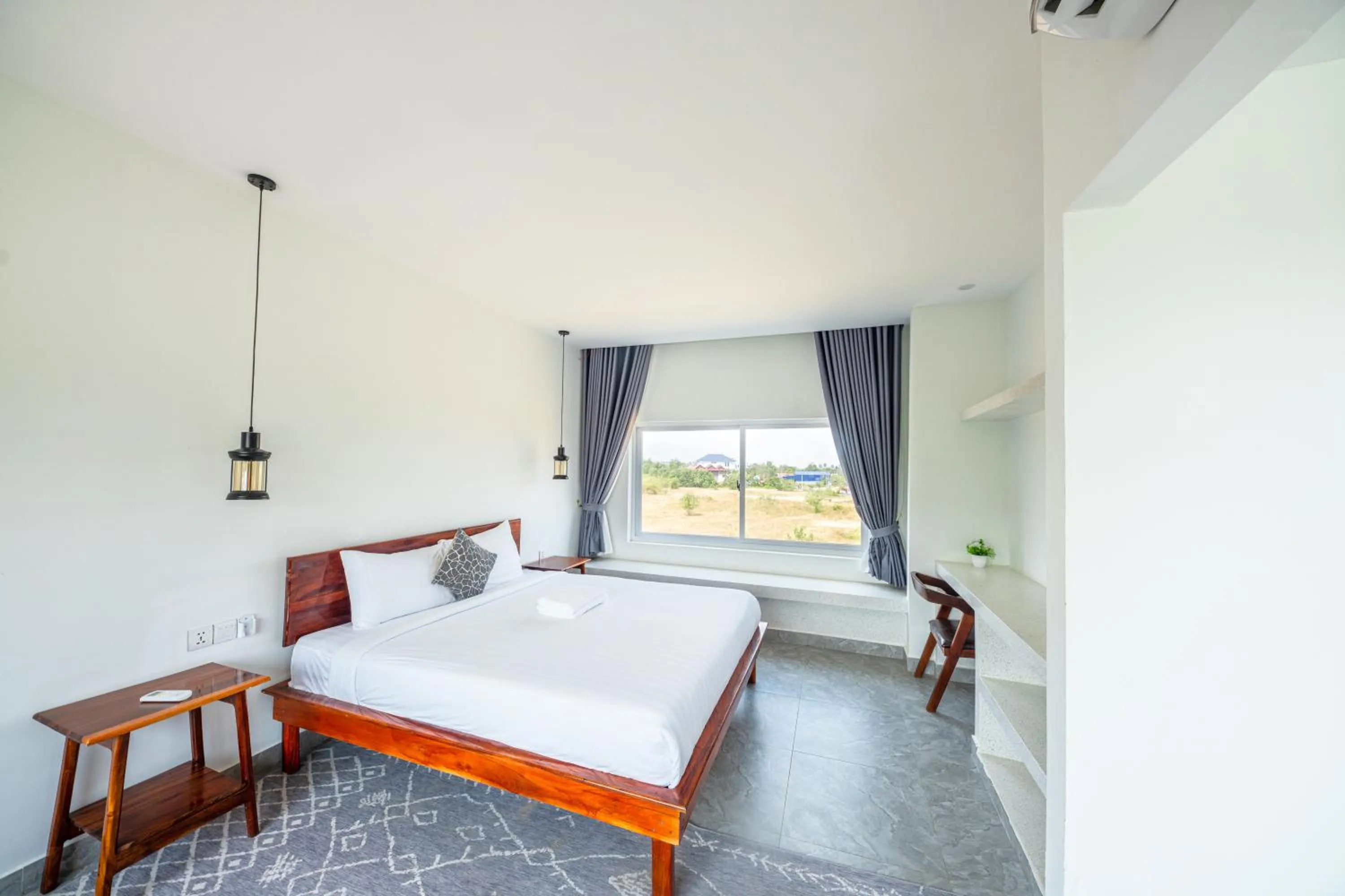 Bed in Raing Phnom Bungalow