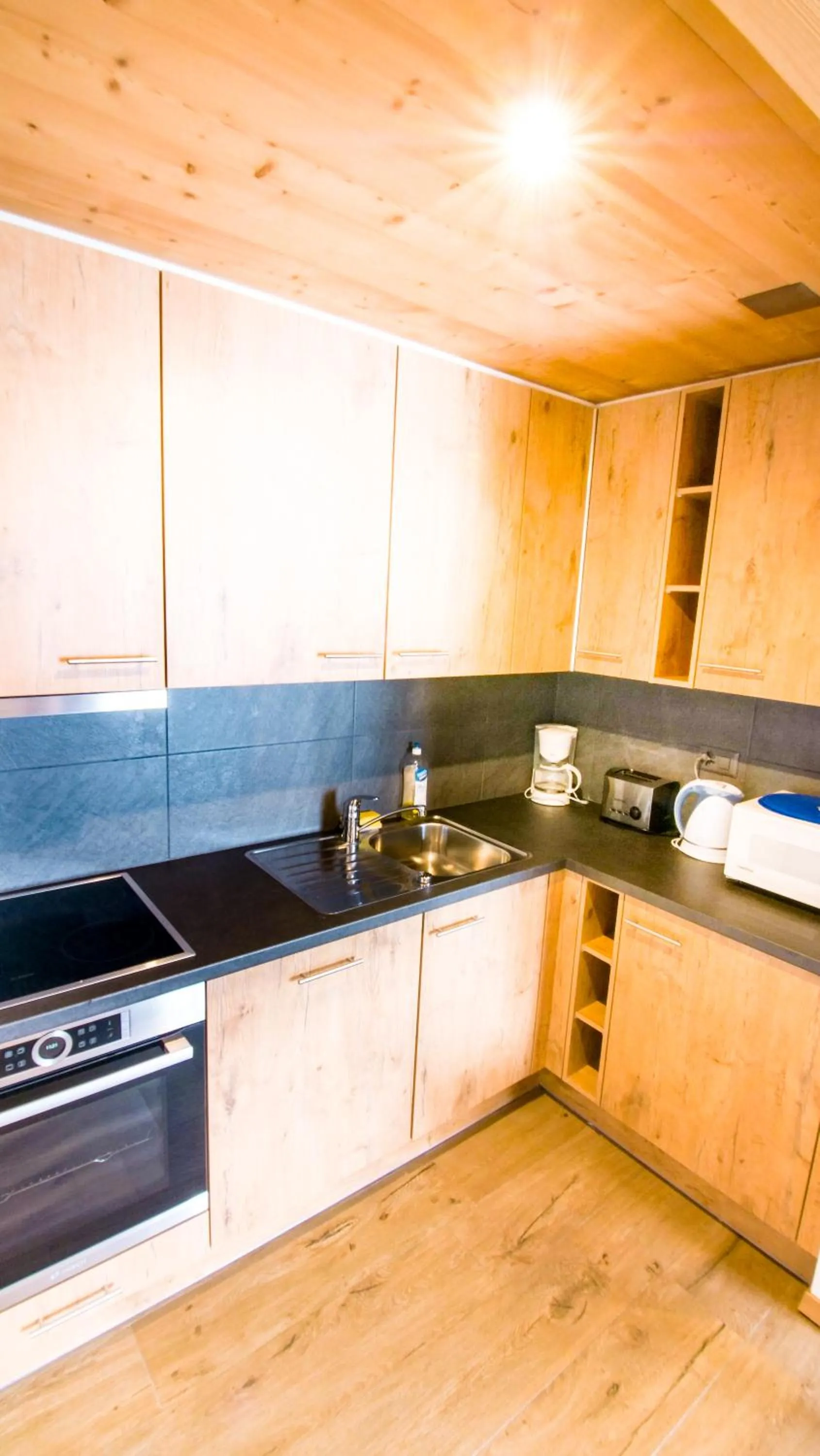 Kitchen or kitchenette in Hotel Central Résidence