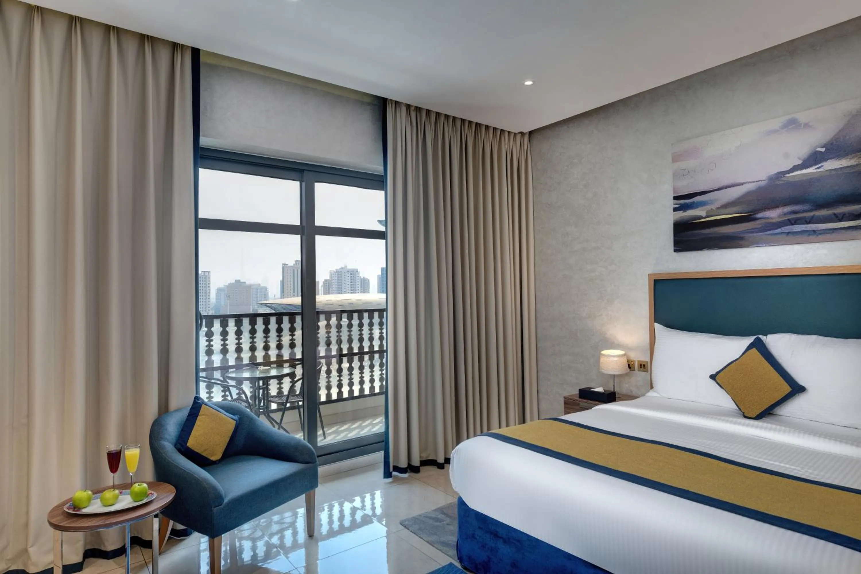 Bedroom, Bed in SUHA Park Hotel Apartments, Waterfront Jaddaf
