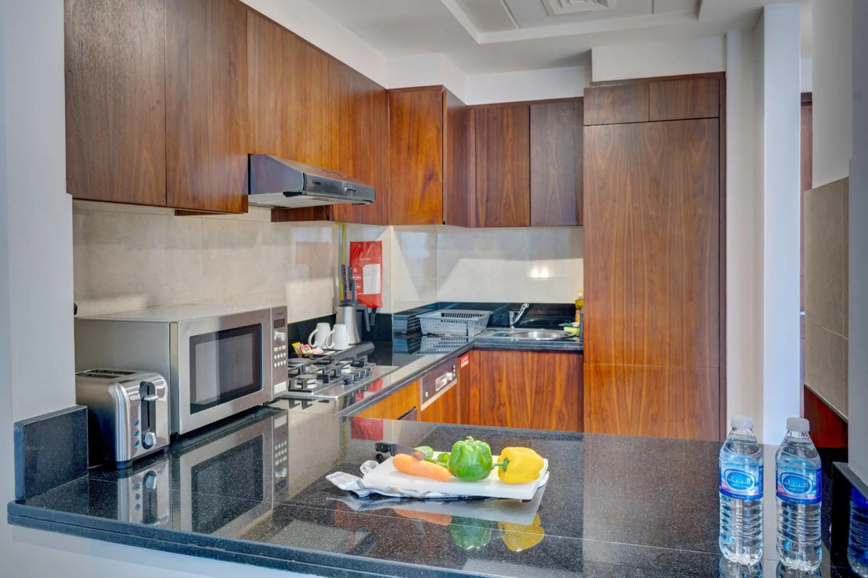 kitchen in SUHA Park Hotel Apartments, Waterfront Jaddaf