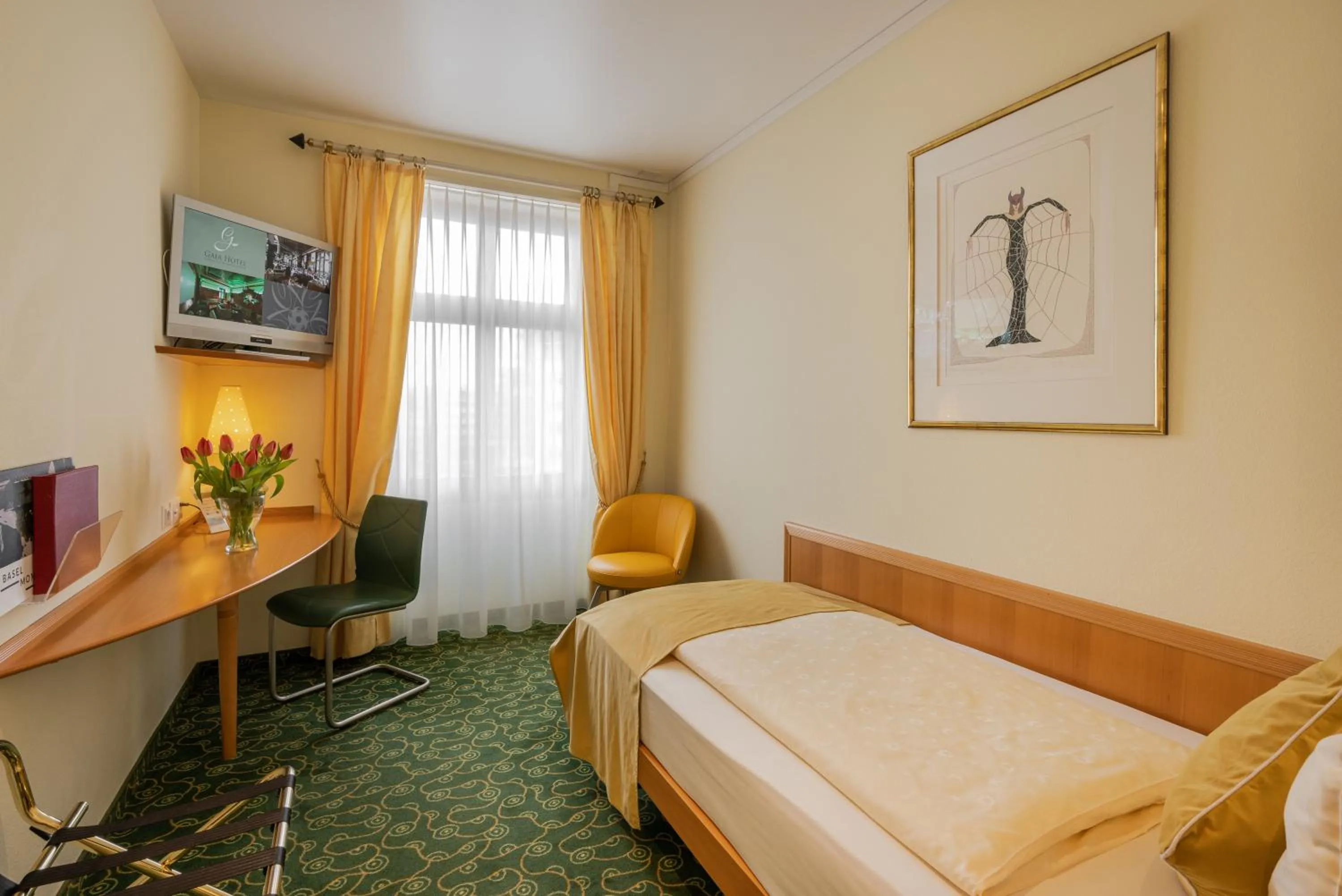 Photo of the whole room, Bed in GAIA Hotel Basel - the sustainable 4 star hotel