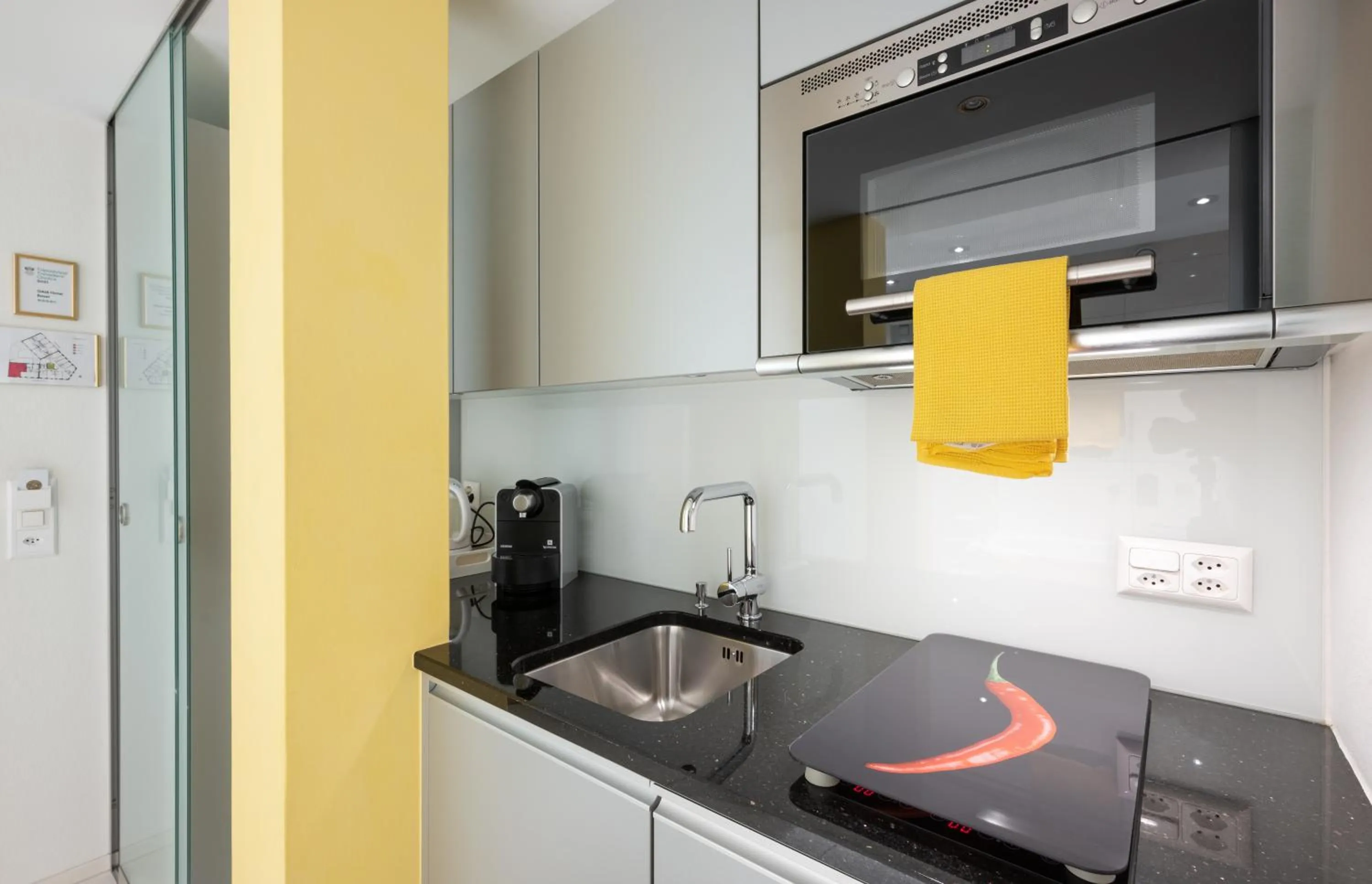 Kitchen or kitchenette in GAIA Hotel Basel - the sustainable 4 star hotel