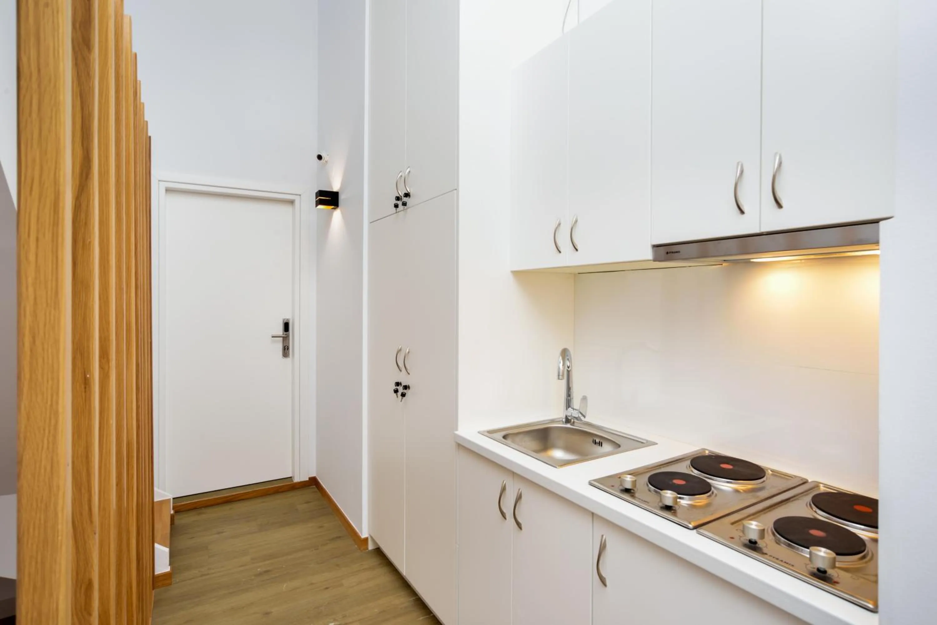Kitchen or kitchenette in Elia Portou Luxury Residence