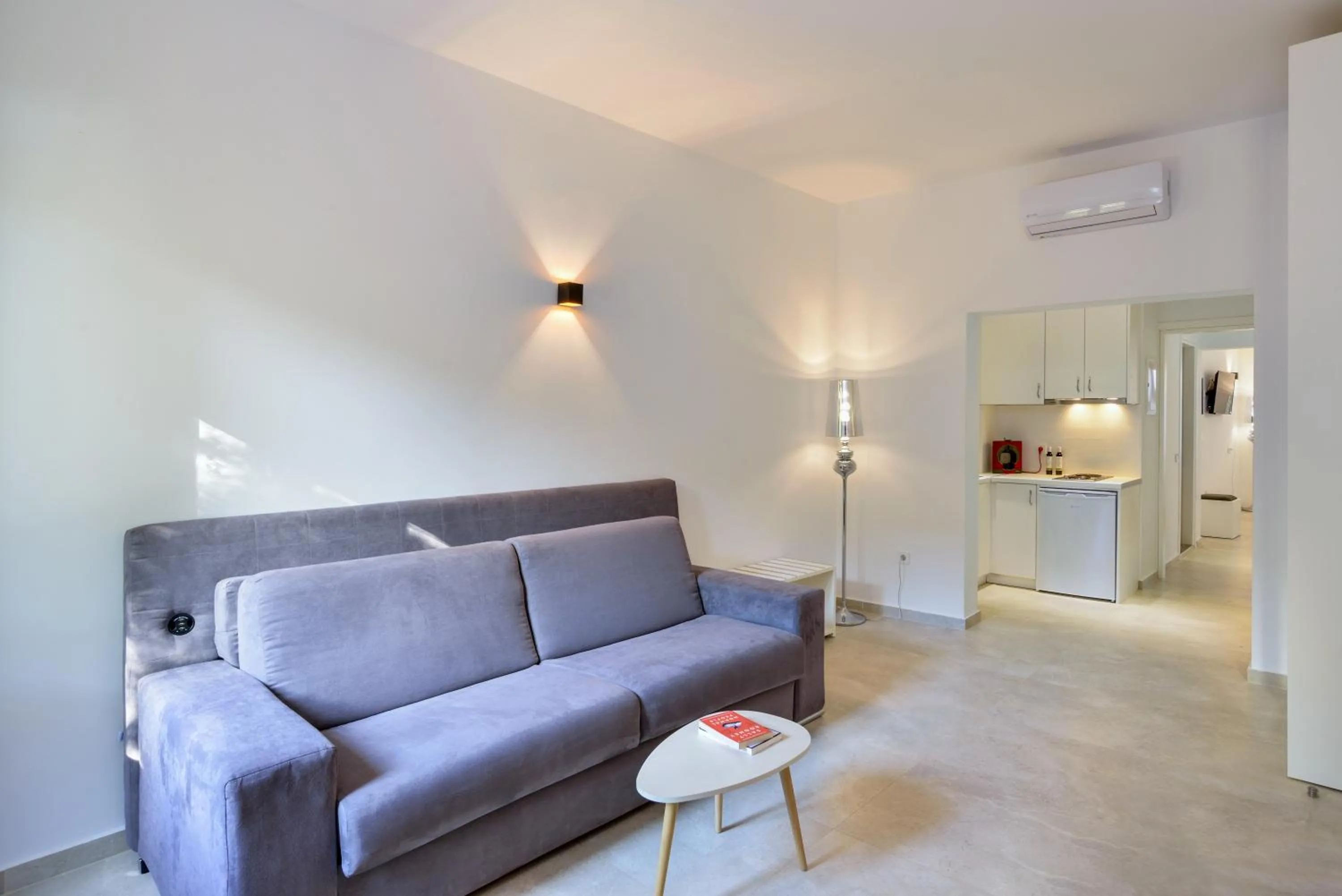 Seating area in Elia Portou Luxury Residence