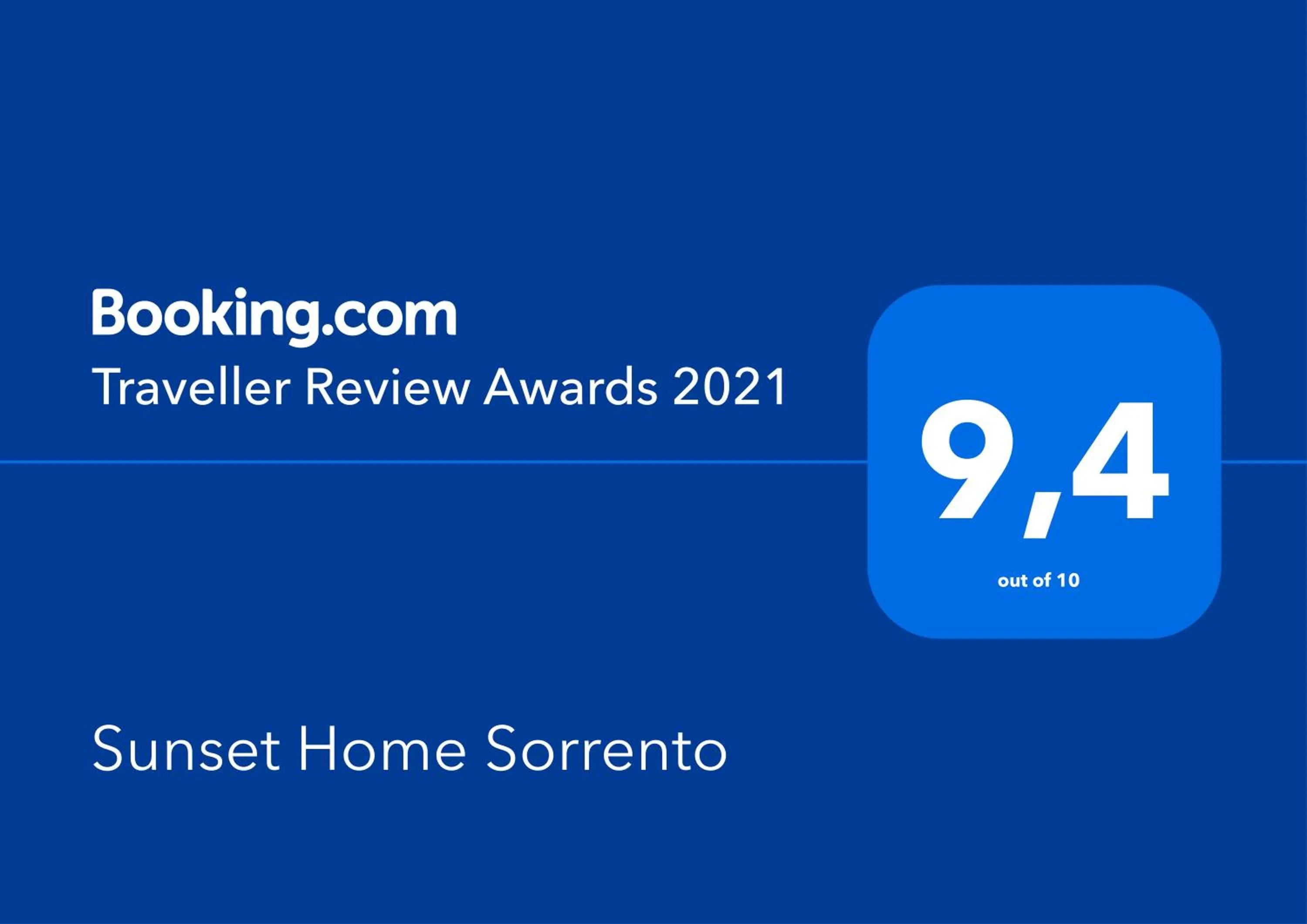 Logo/Certificate/Sign in Sunset Home Sorrento