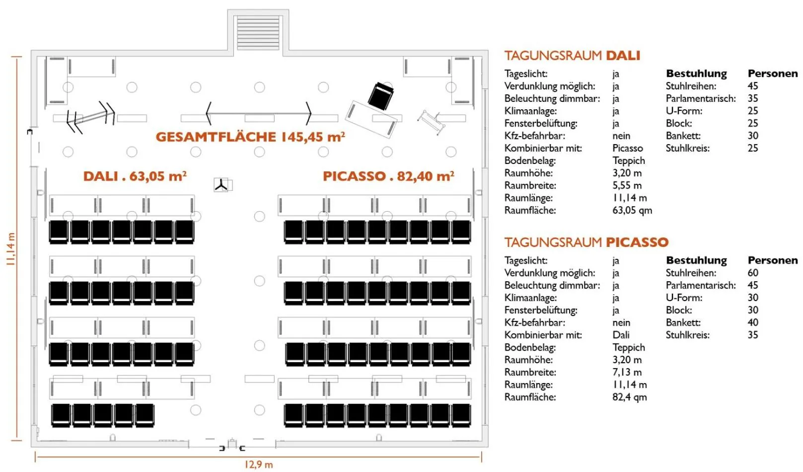 Floor plan in Ara Hotel Comfort