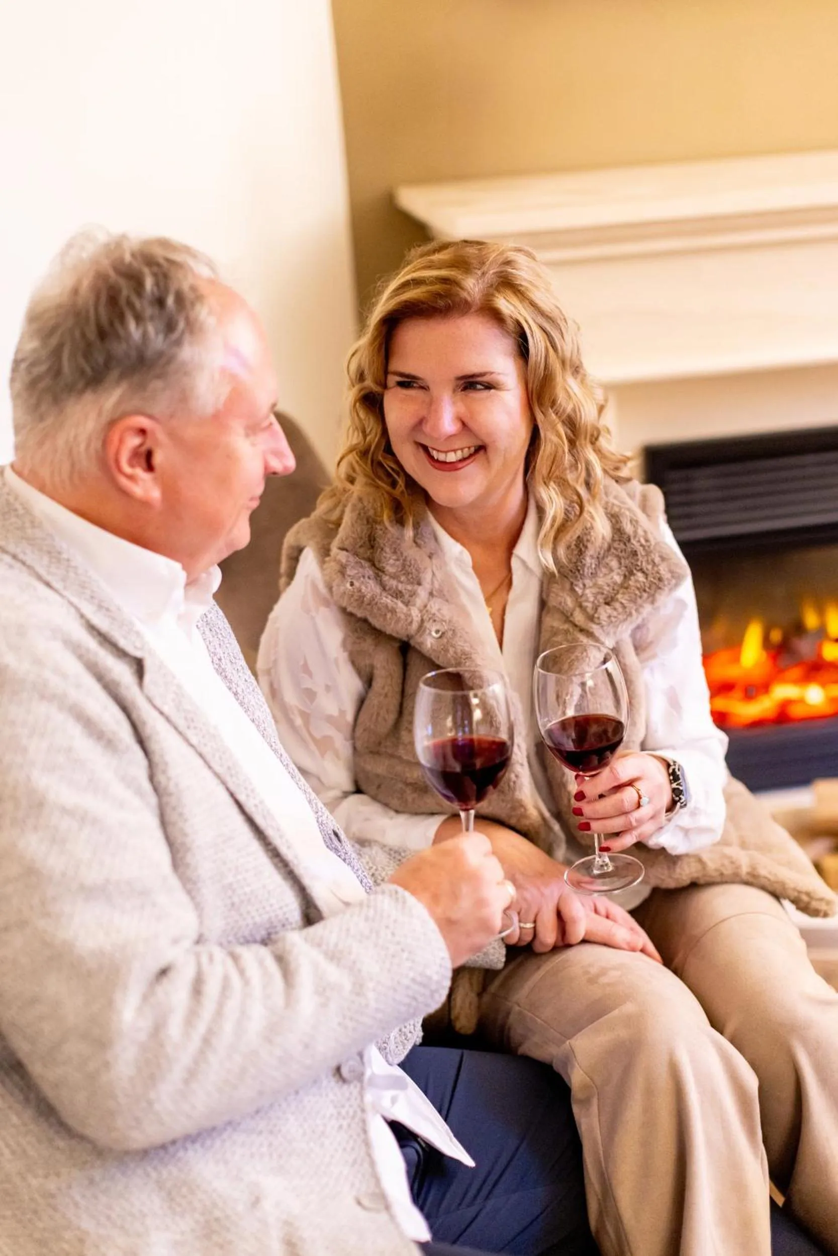 fireplace in Hotel Restaurant Zwergschlösschen