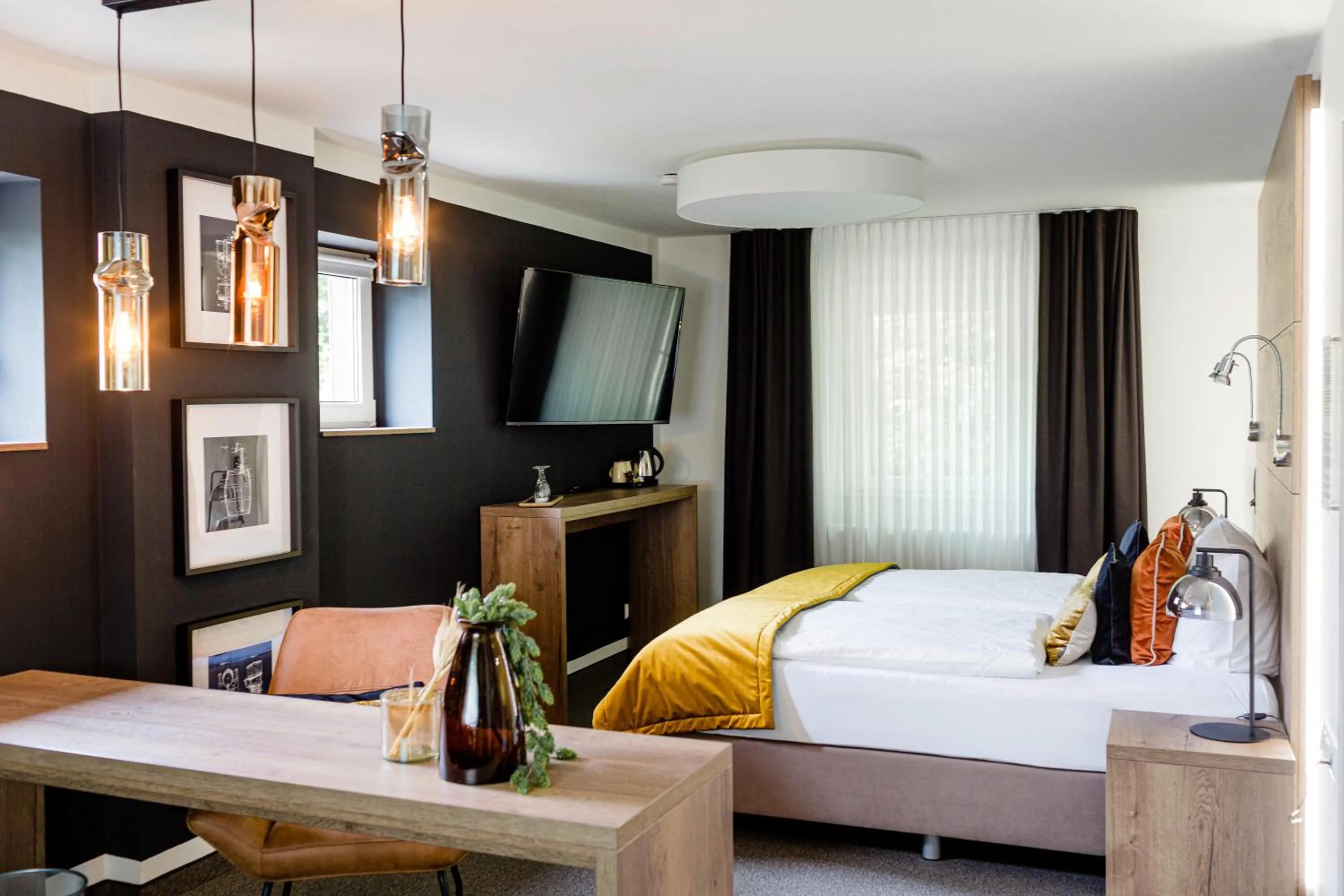 Photo of the whole room, Bed in Hotel Restaurant Zwergschlösschen