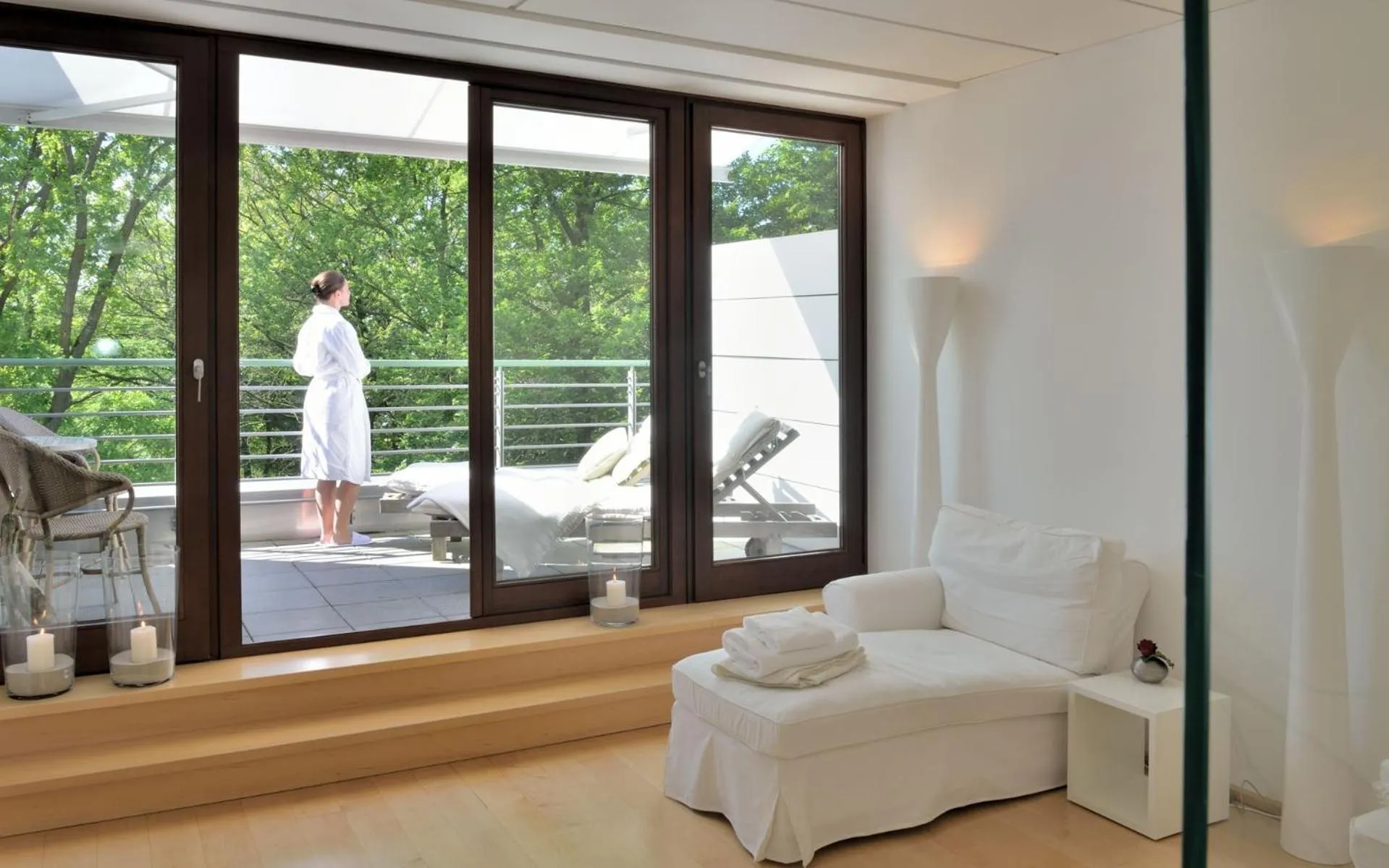 Balcony/Terrace, Bed in Privathotel Lindtner Hamburg