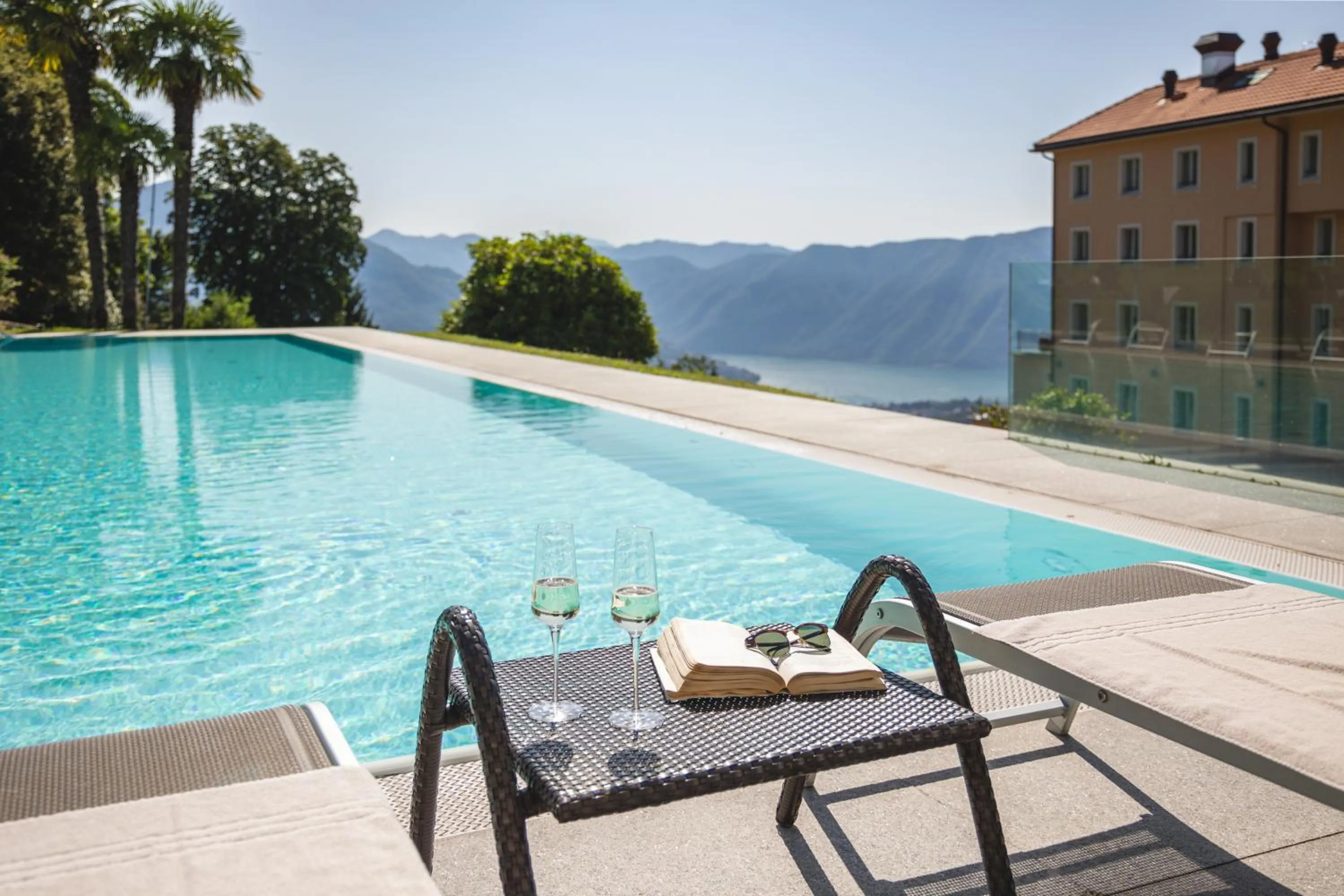 Swimming pool in Kurhaus Cademario Hotel & SPA - Adults Only