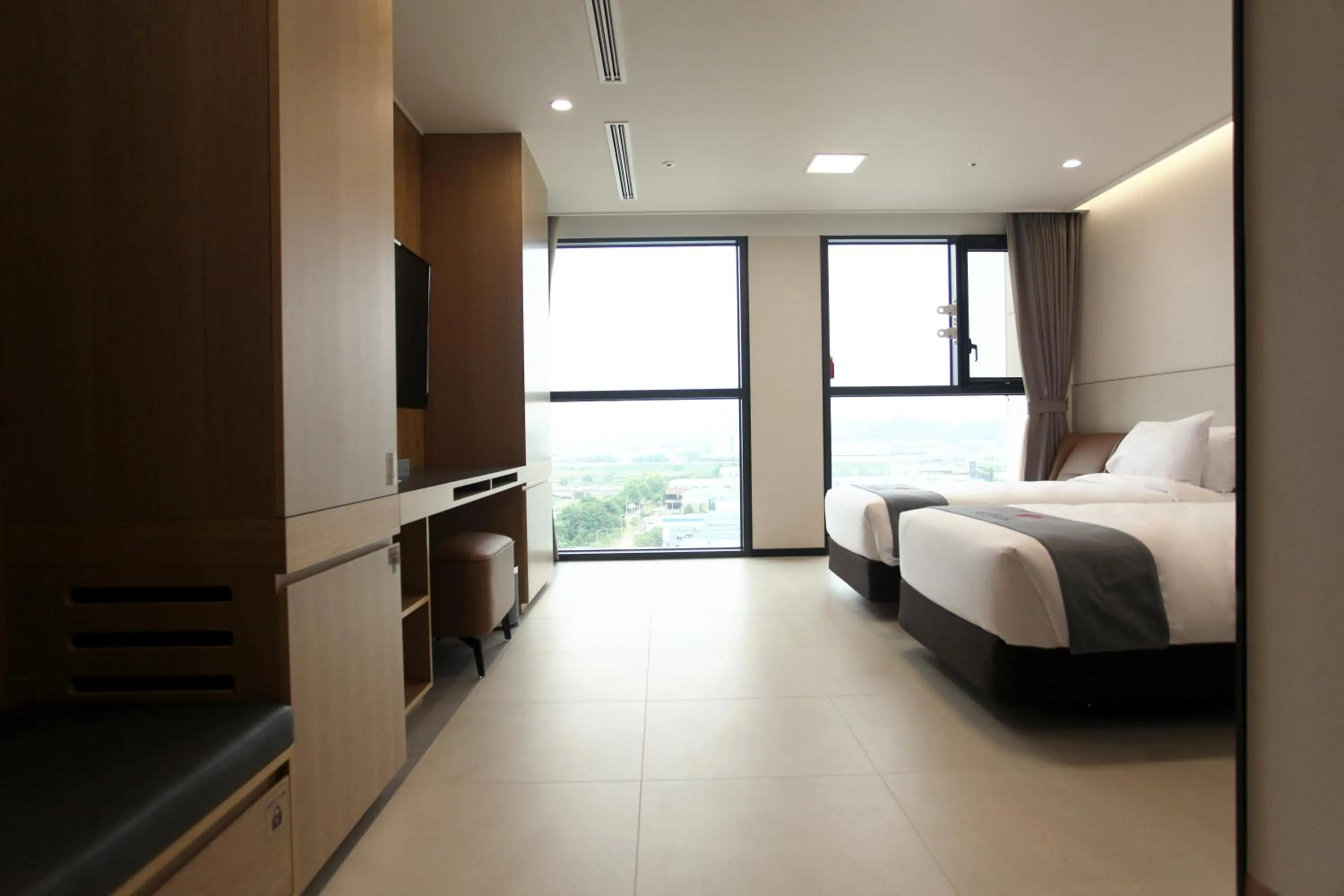 Bed in Hotel Skypark DaejeonⅠ