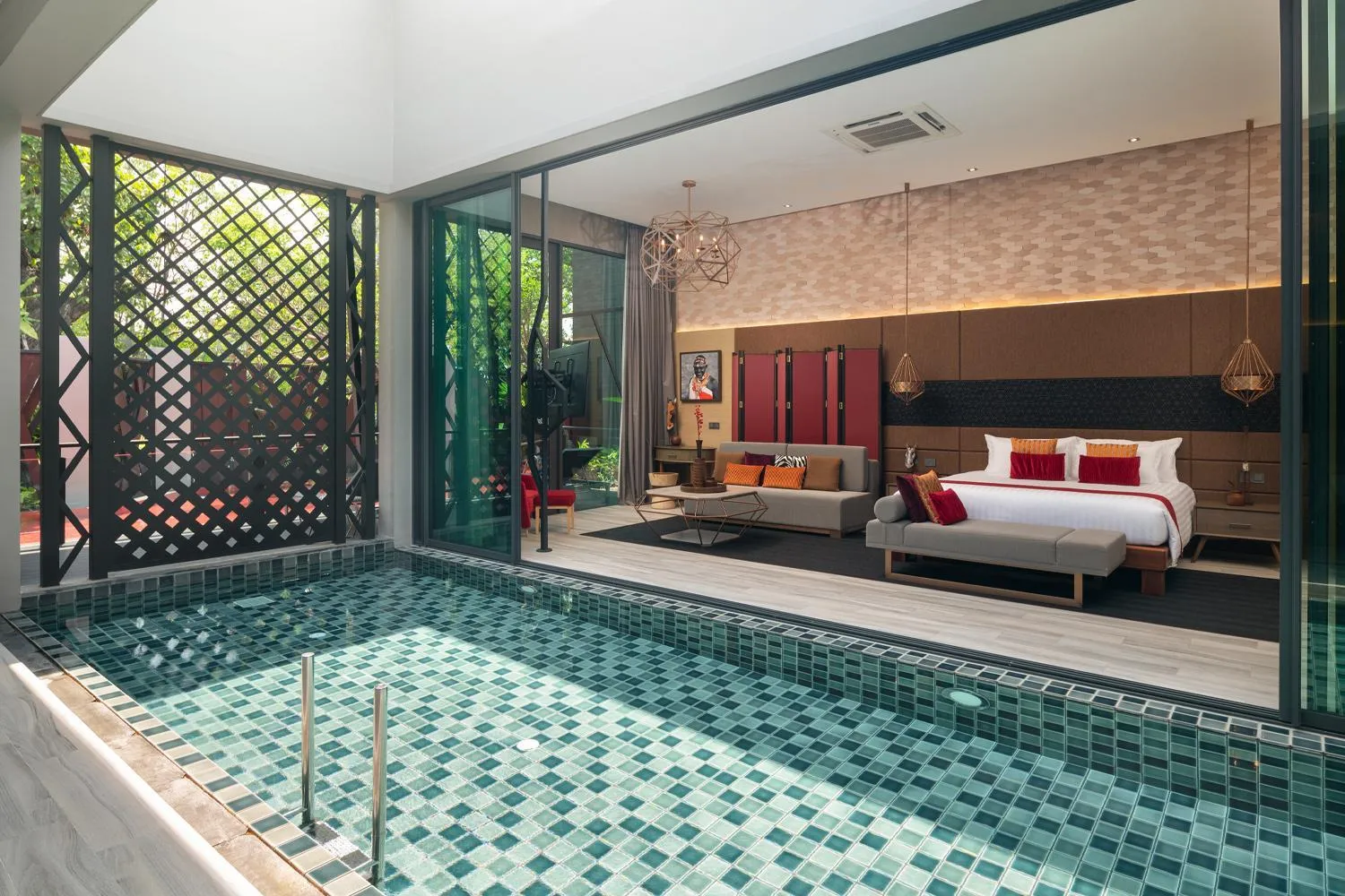 Pool view in The Gems Mining Pool Villas Pattaya