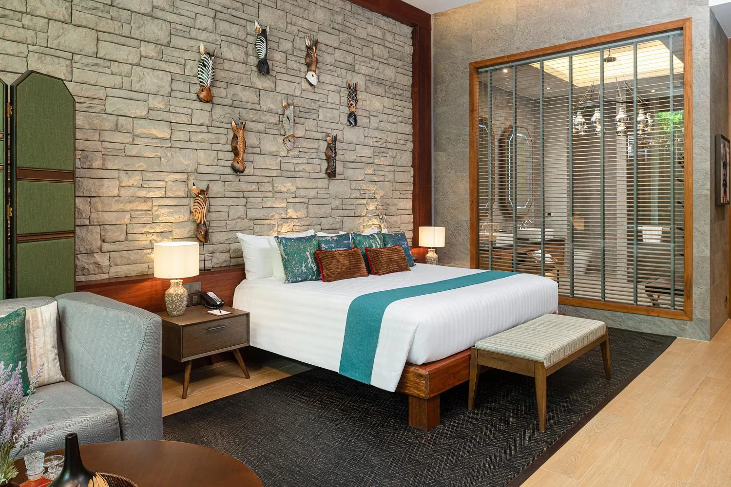 Bedroom, Bed in The Gems Mining Pool Villas Pattaya