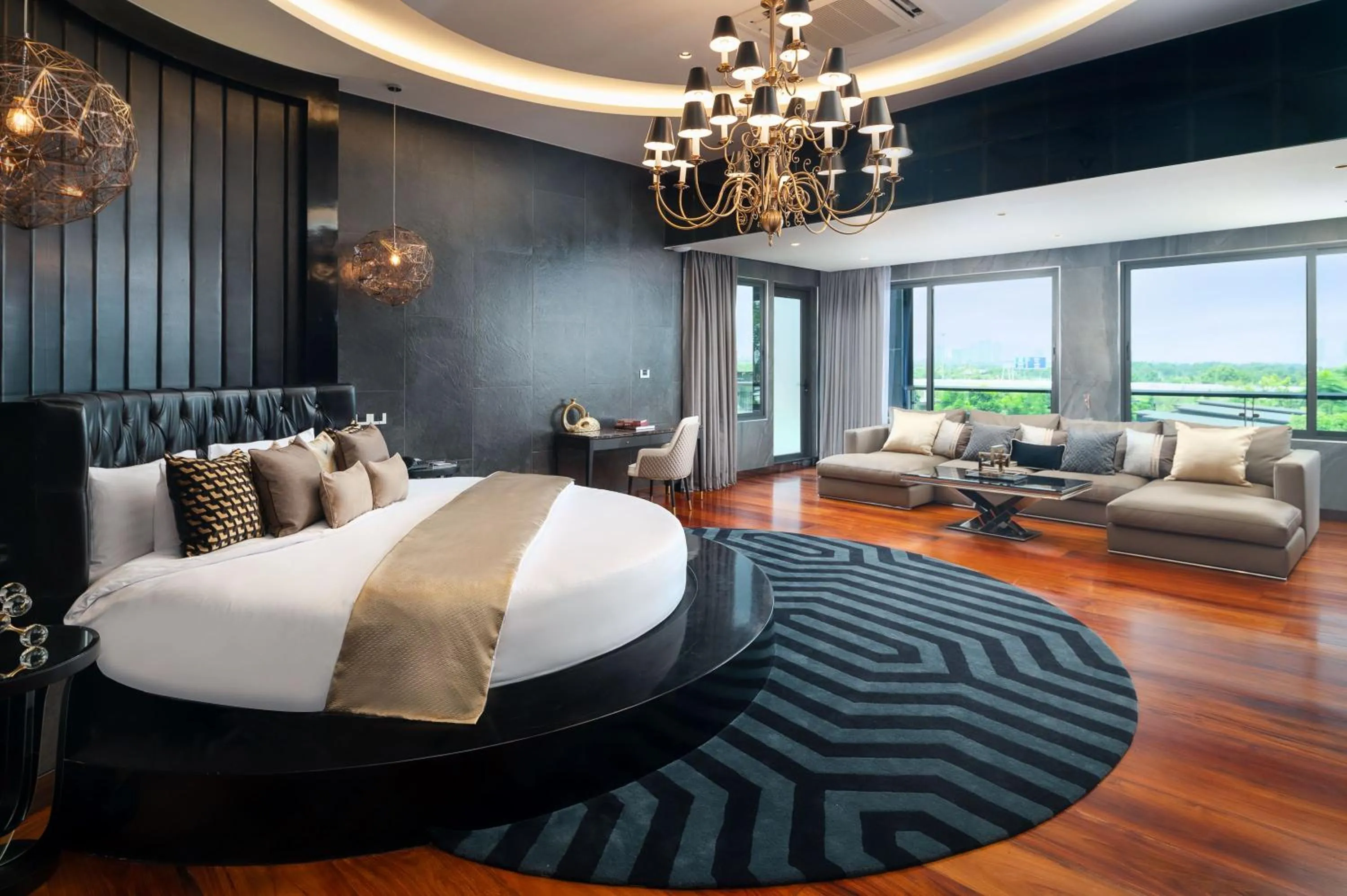 Bed in The Gems Mining Pool Villas Pattaya