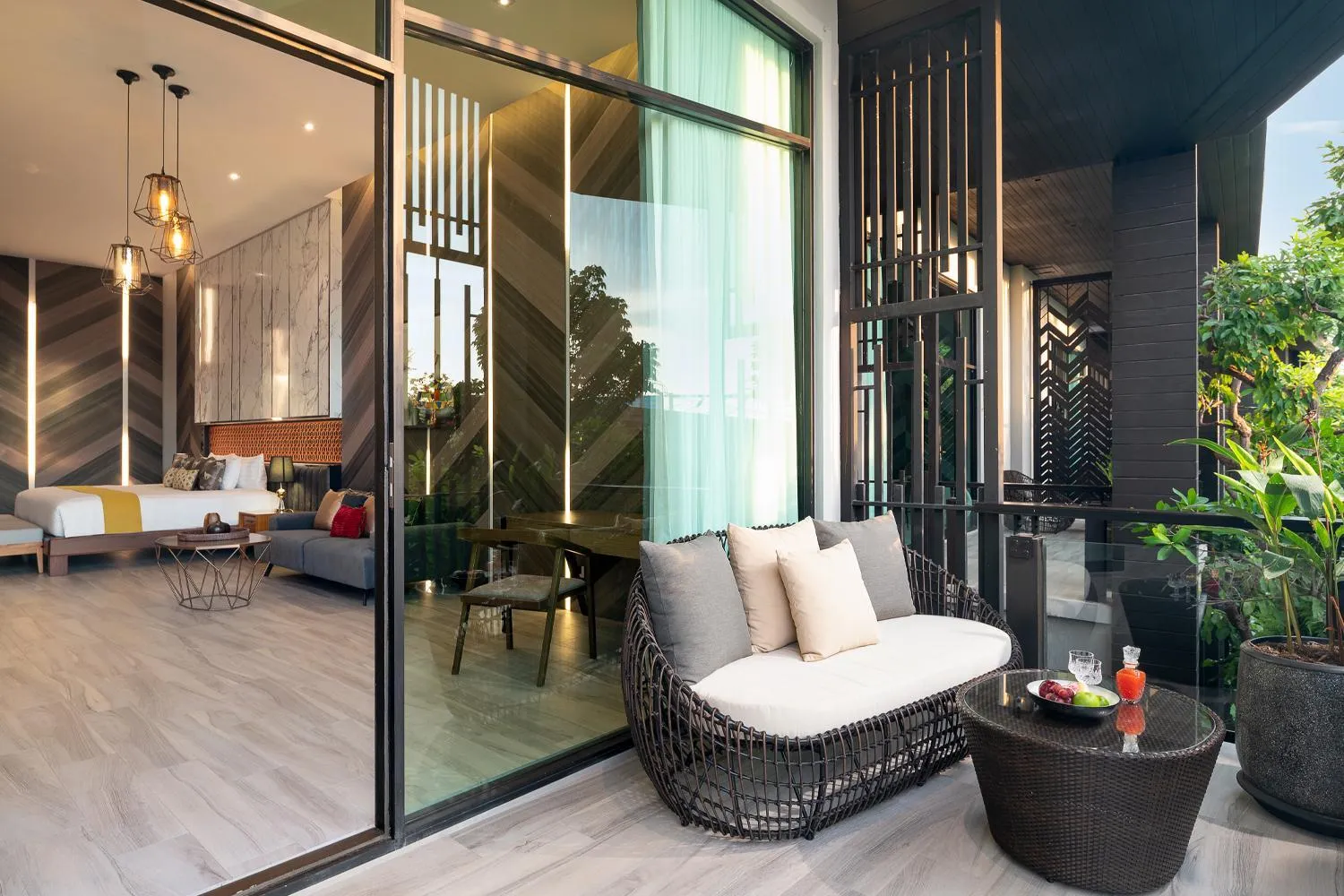 Balcony/Terrace in The Gems Mining Pool Villas Pattaya