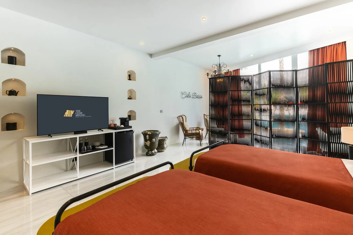 Bed in The Gems Mining Pool Villas Pattaya