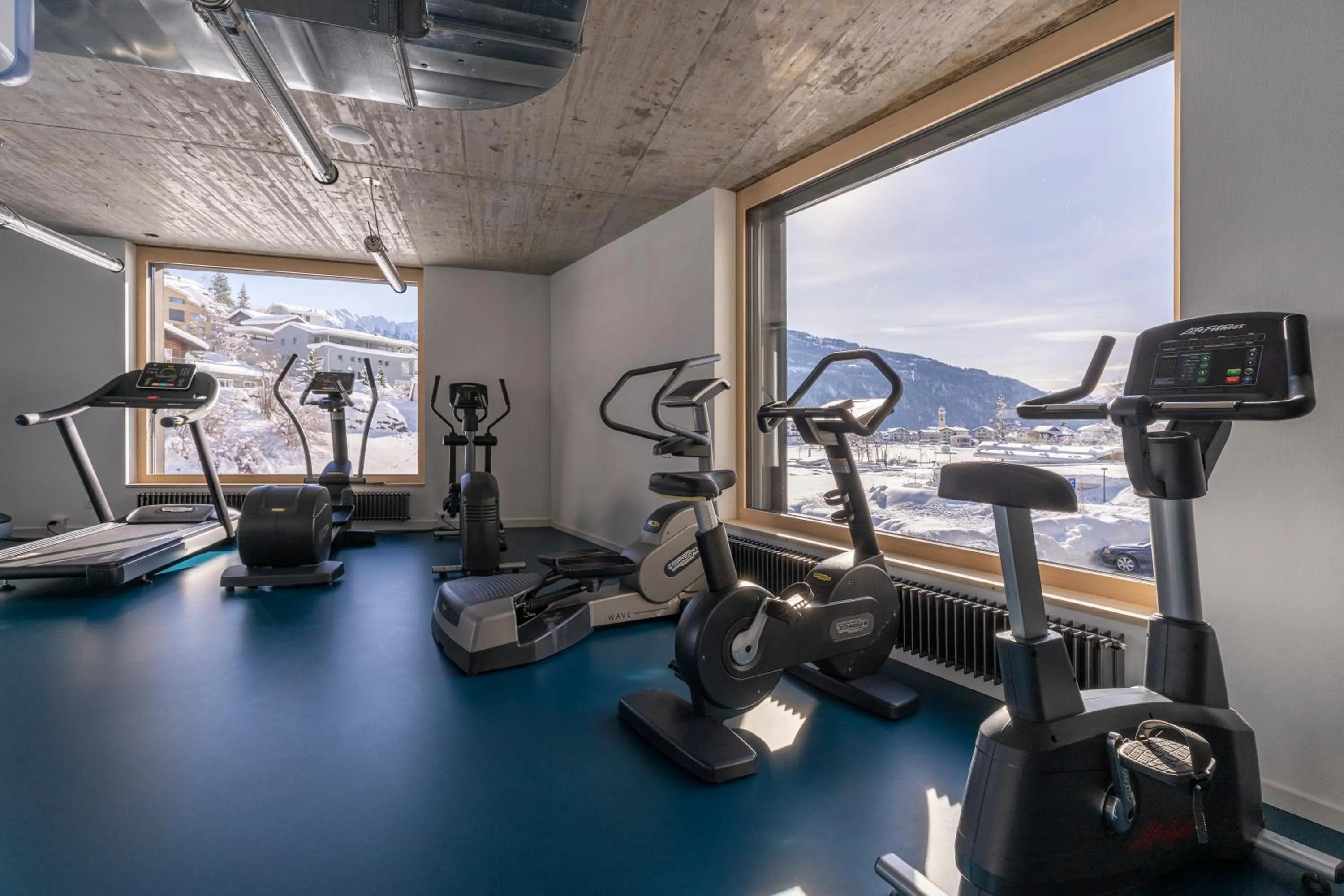 Fitness centre/facilities in Laax wellnessHostel3000