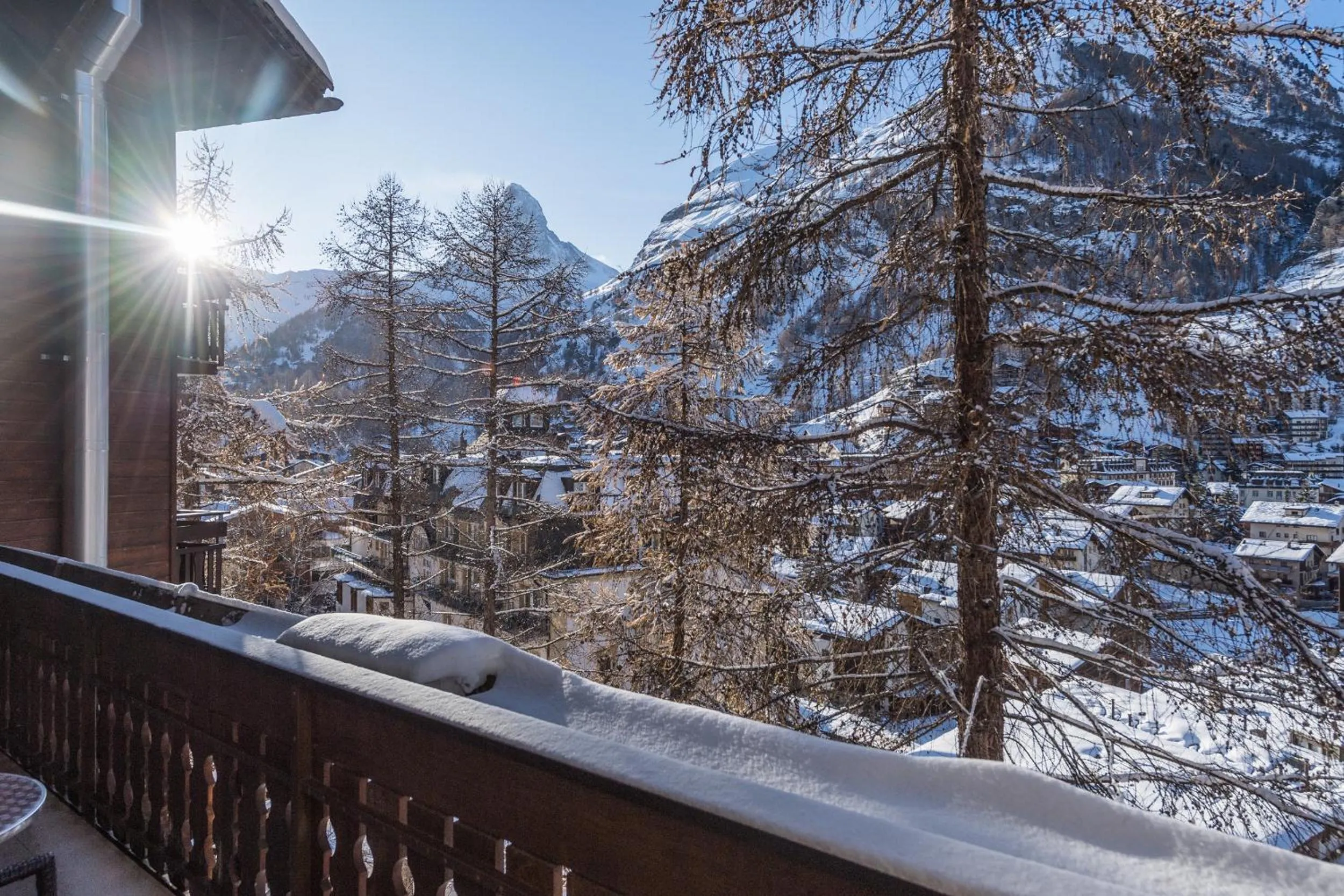 Balcony/Terrace in Hotel Bella Vista Zermatt