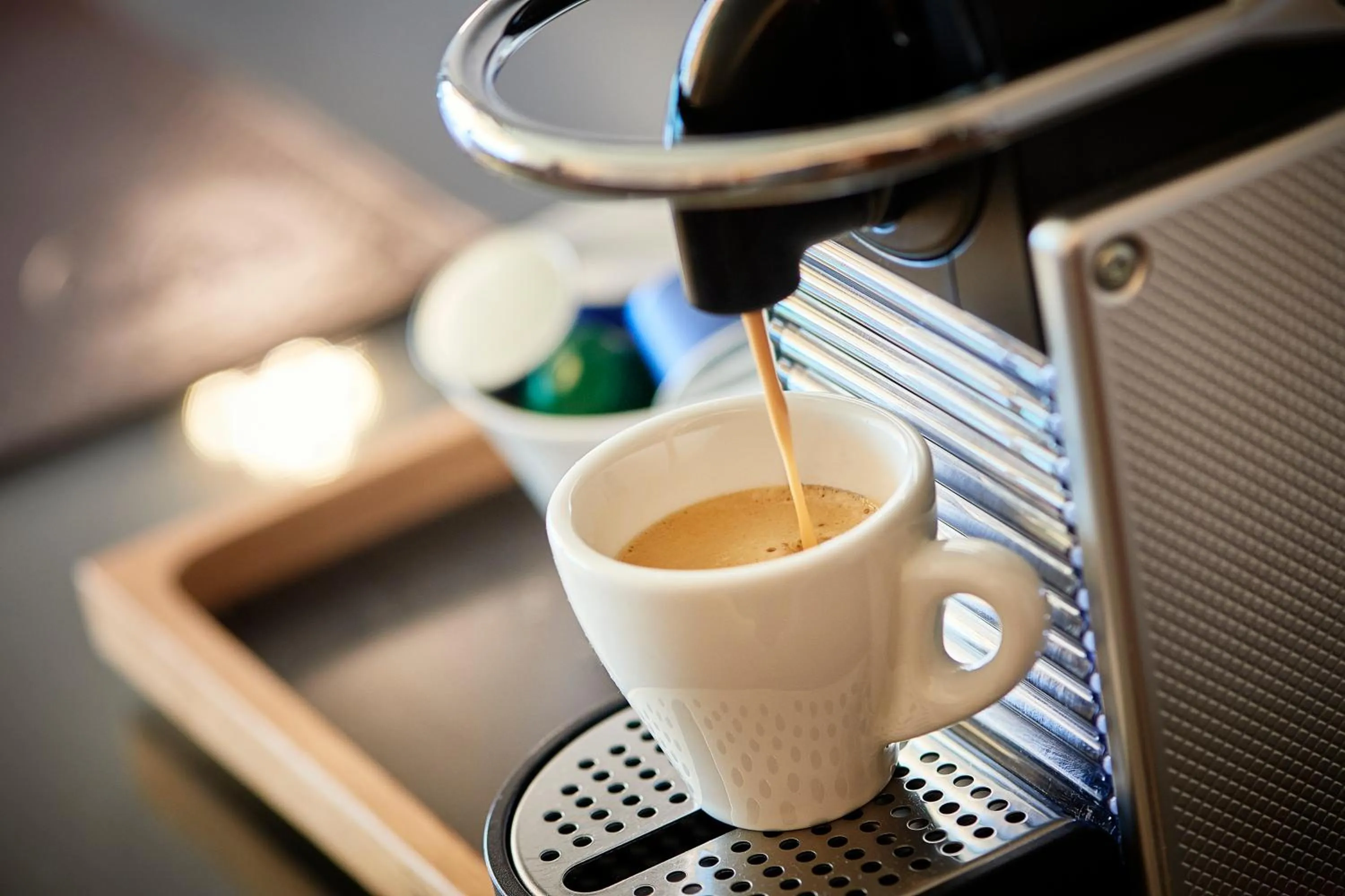 Coffee/tea facilities in Hotel Eden Spiez