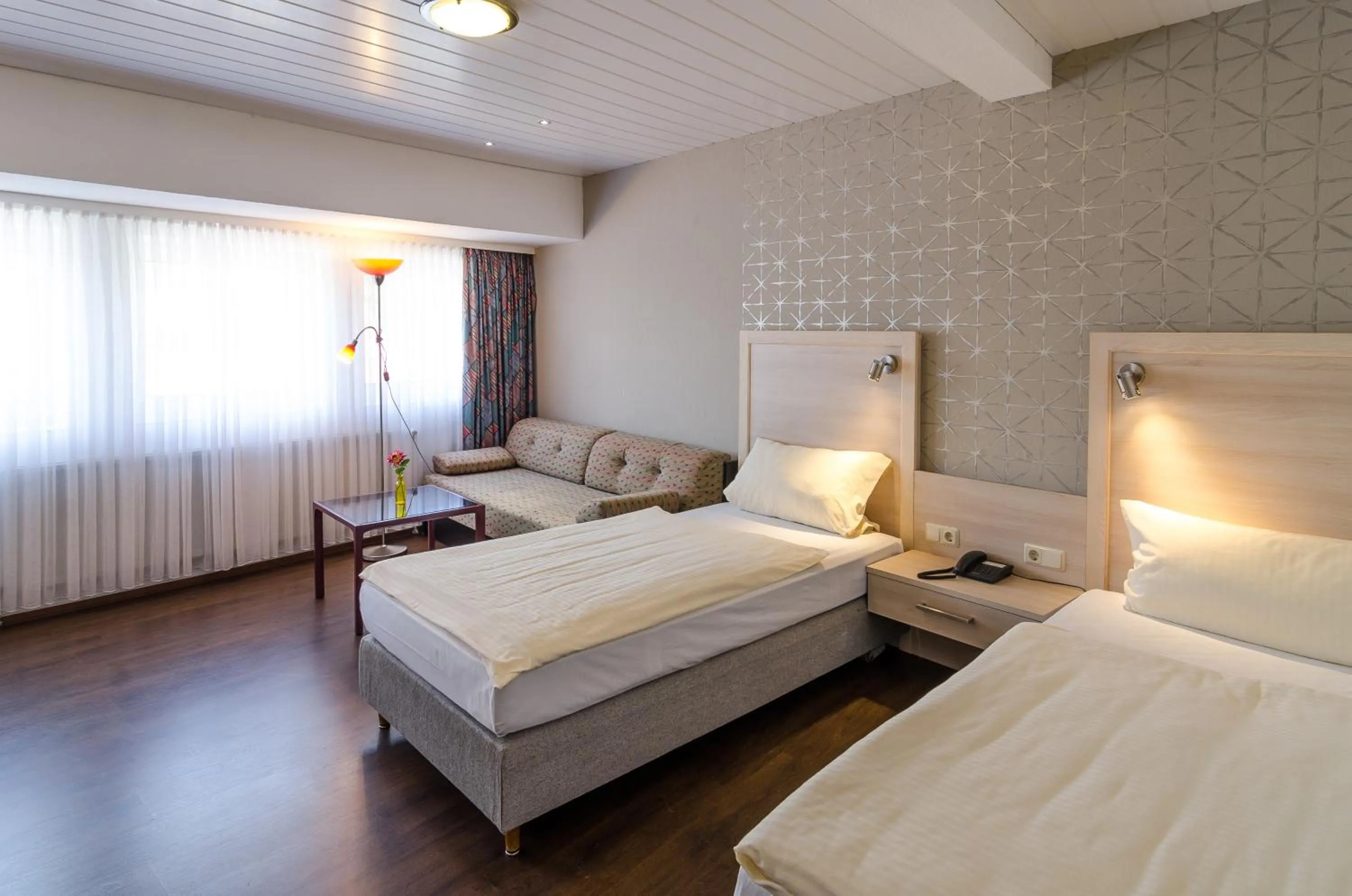 Bed in Hotel Harsshof