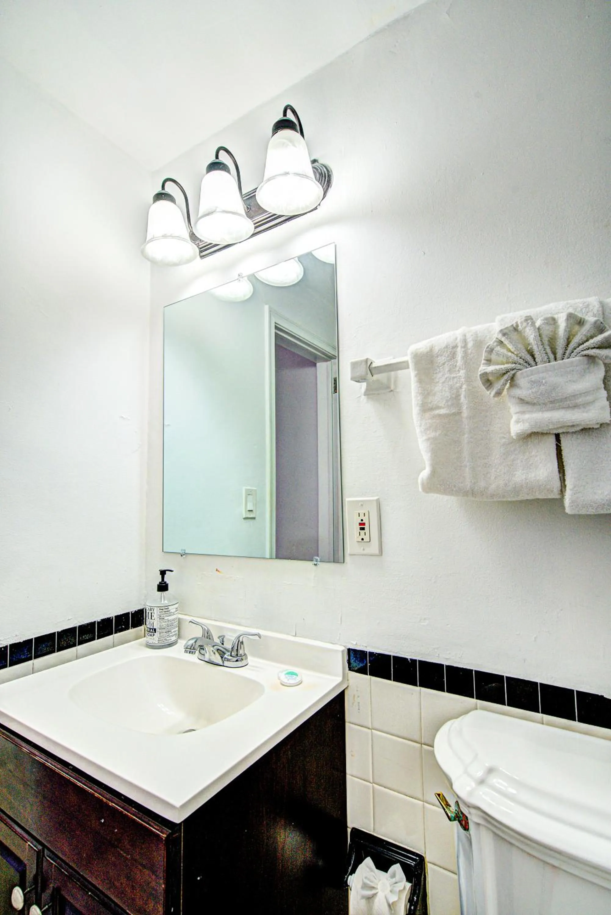 Bathroom in Little Paris by the ocean self check in