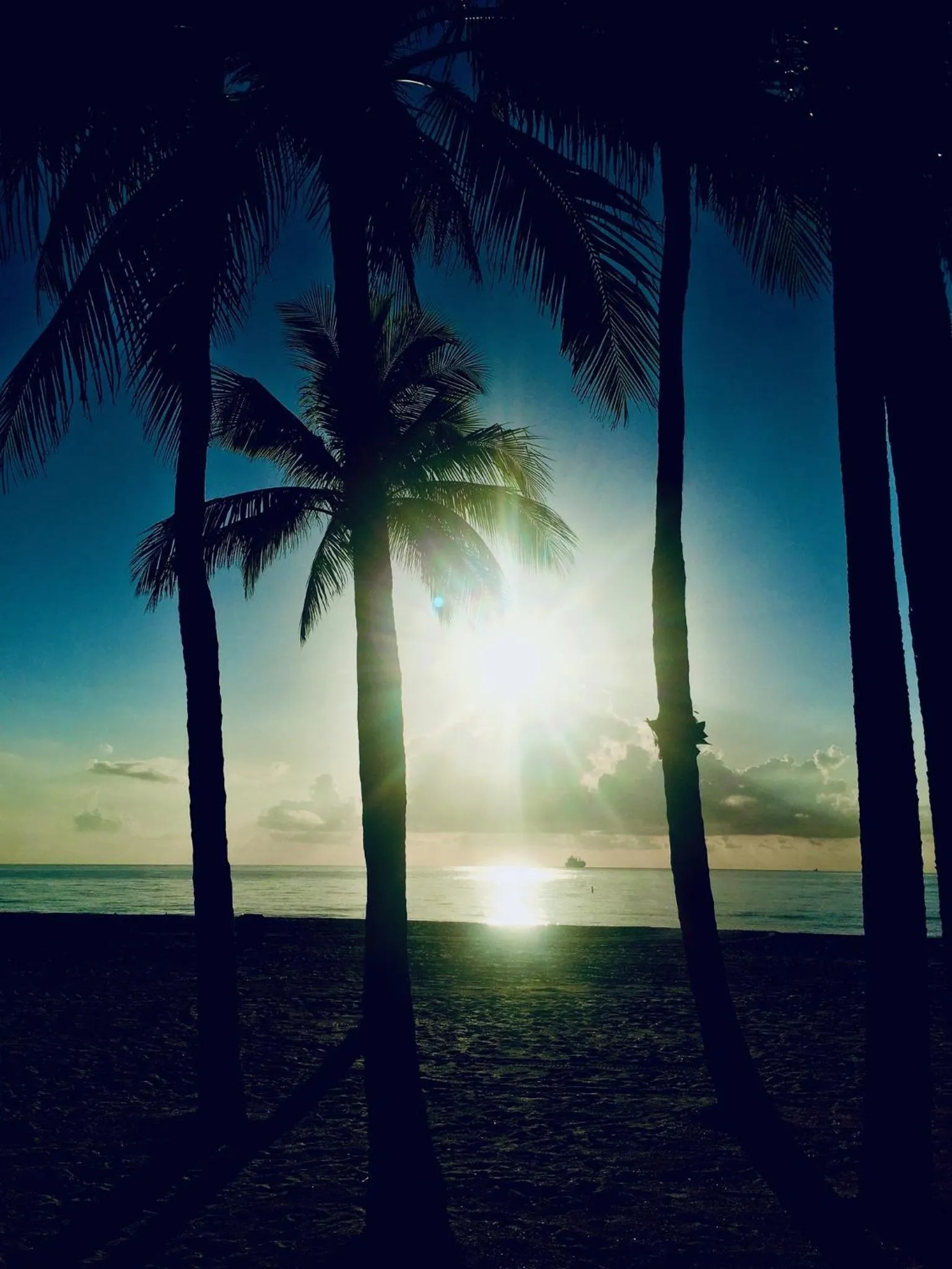 Sunset in Little Paris by the ocean self check in