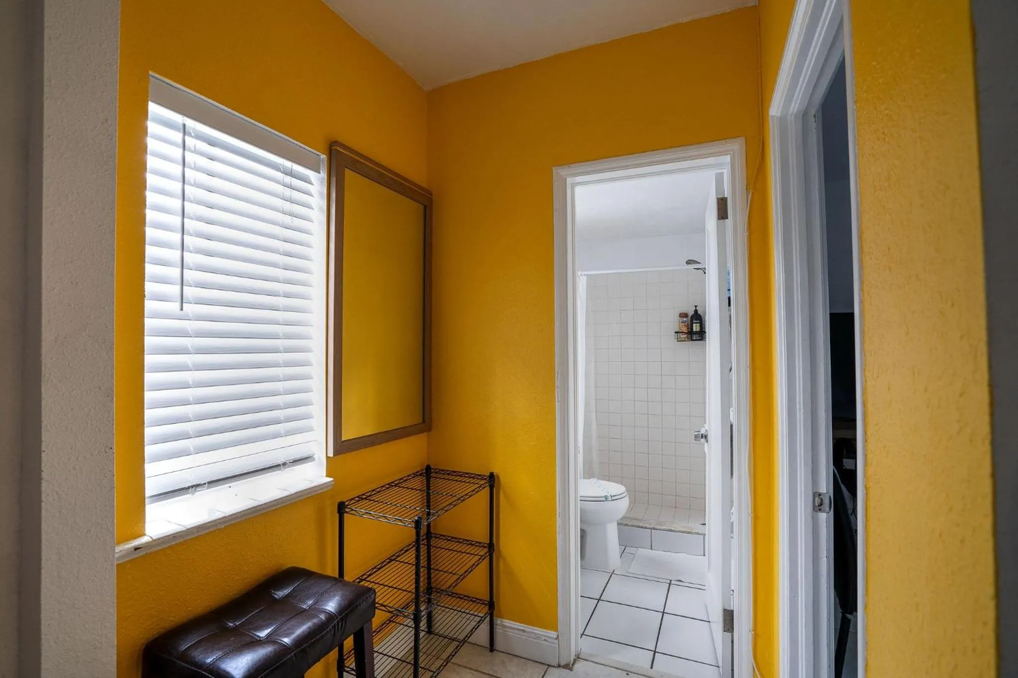 Bathroom in Little Paris by the ocean self check in