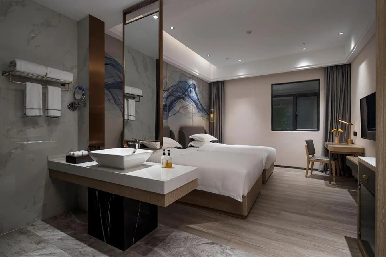 TV and multimedia, Bed in Paco Hotel Jinfeng Metro Guangzhou