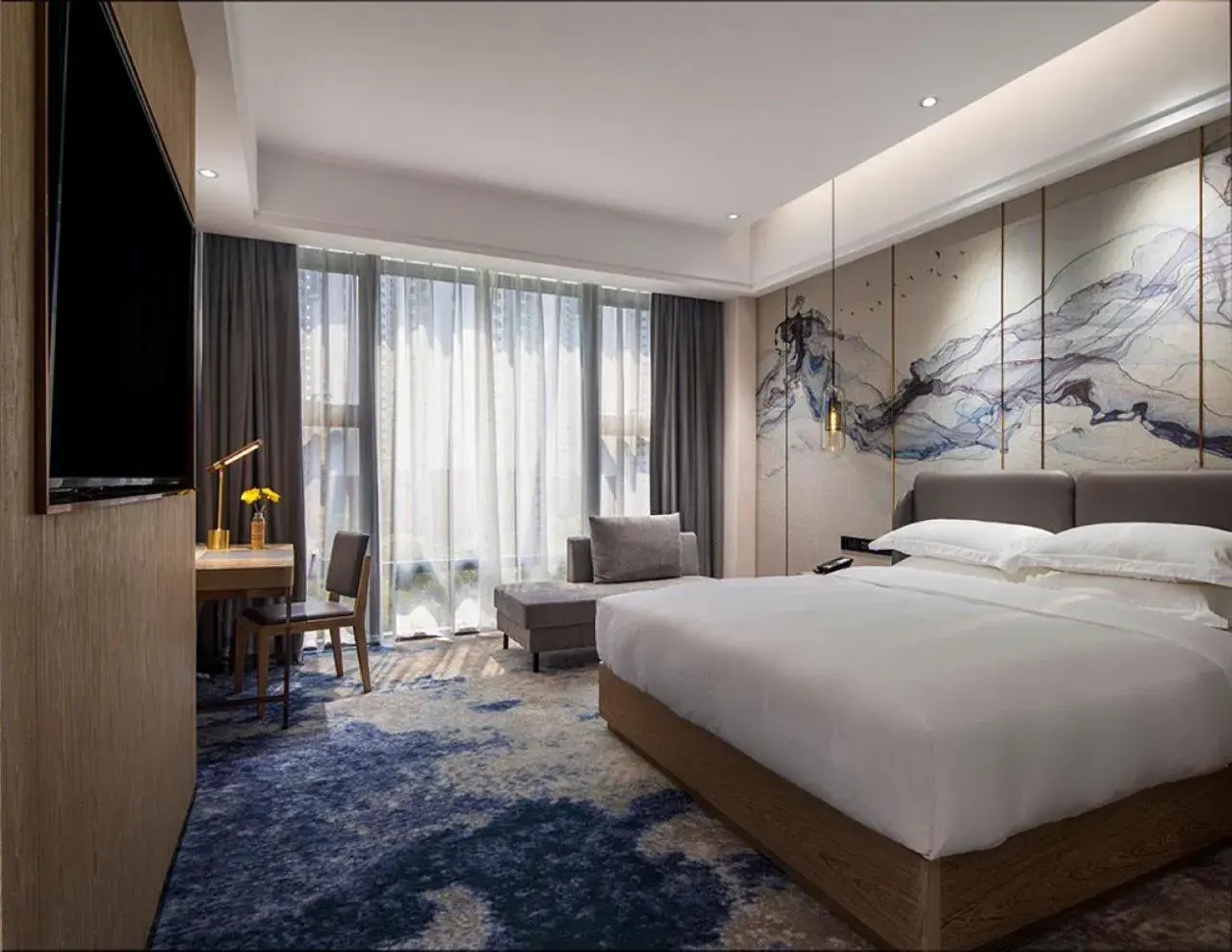 Deluxe Double Room with Bath in Paco Hotel Jinfeng Metro Guangzhou-Free Shuttle Bus For Canton Fair-Self-service laundry Deluxe Double Room with Bath in Paco Hotel Jinfeng Metro Guangzhou-Free Shuttle Bus For Canton Fair-Self-service laundry