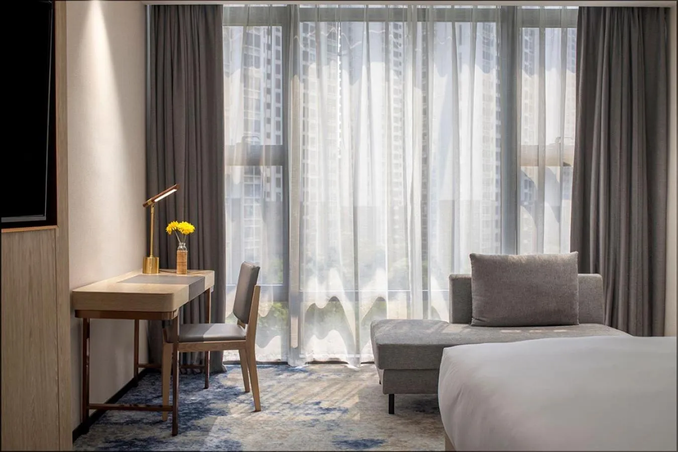 View (from property/room), Bed in Paco Hotel Jinfeng Metro Guangzhou