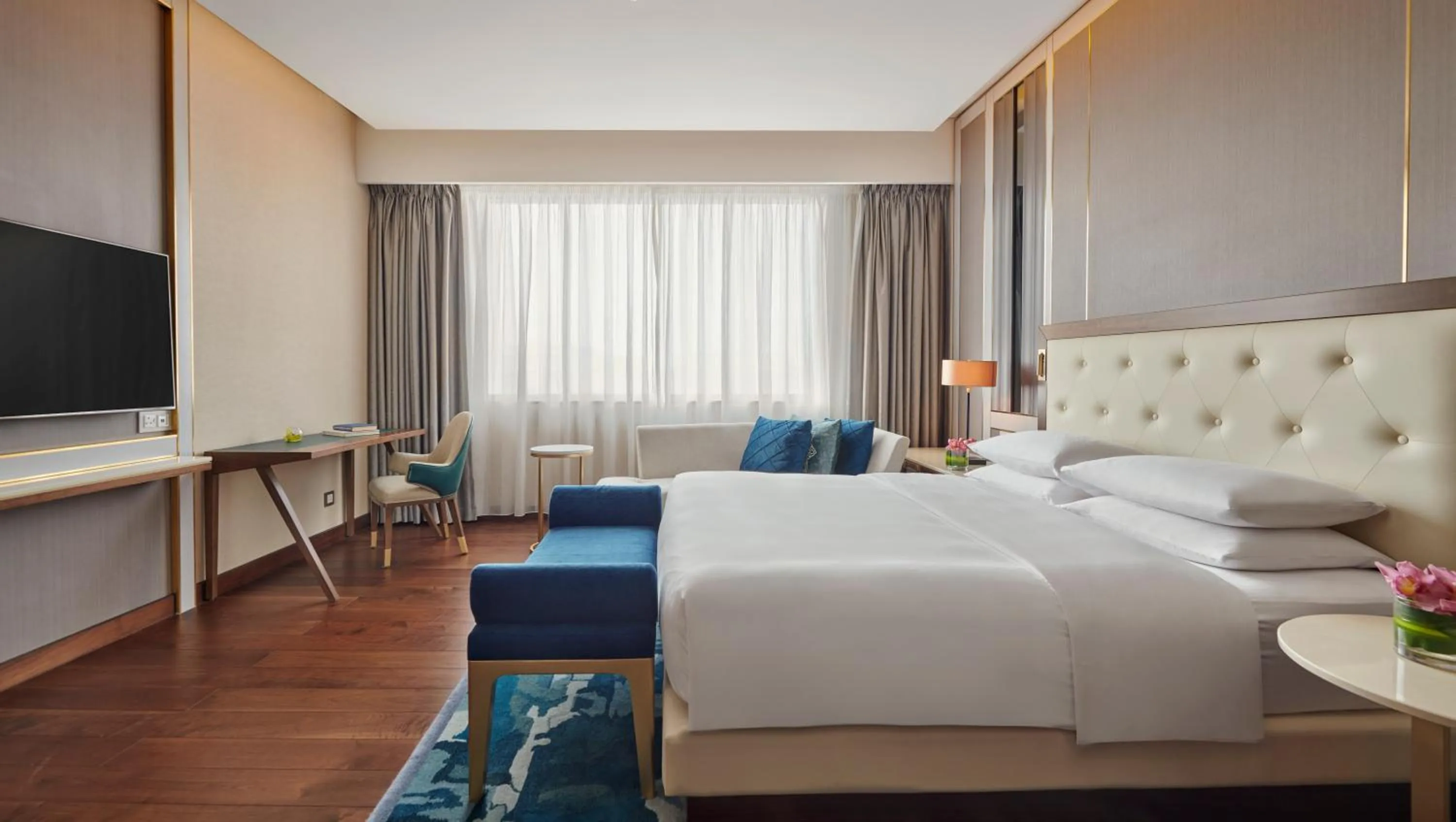 Bed in Grand Hyatt Al Khobar Hotel and Residences