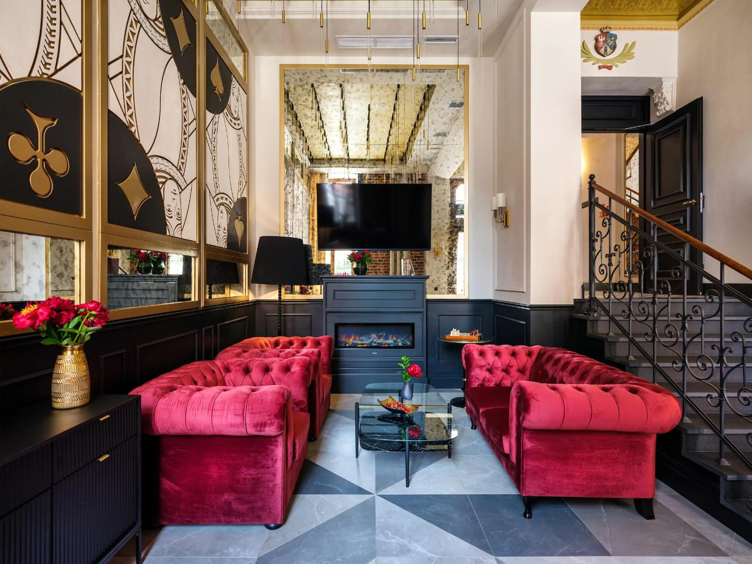 Lobby or reception in Hotel Golden Queen