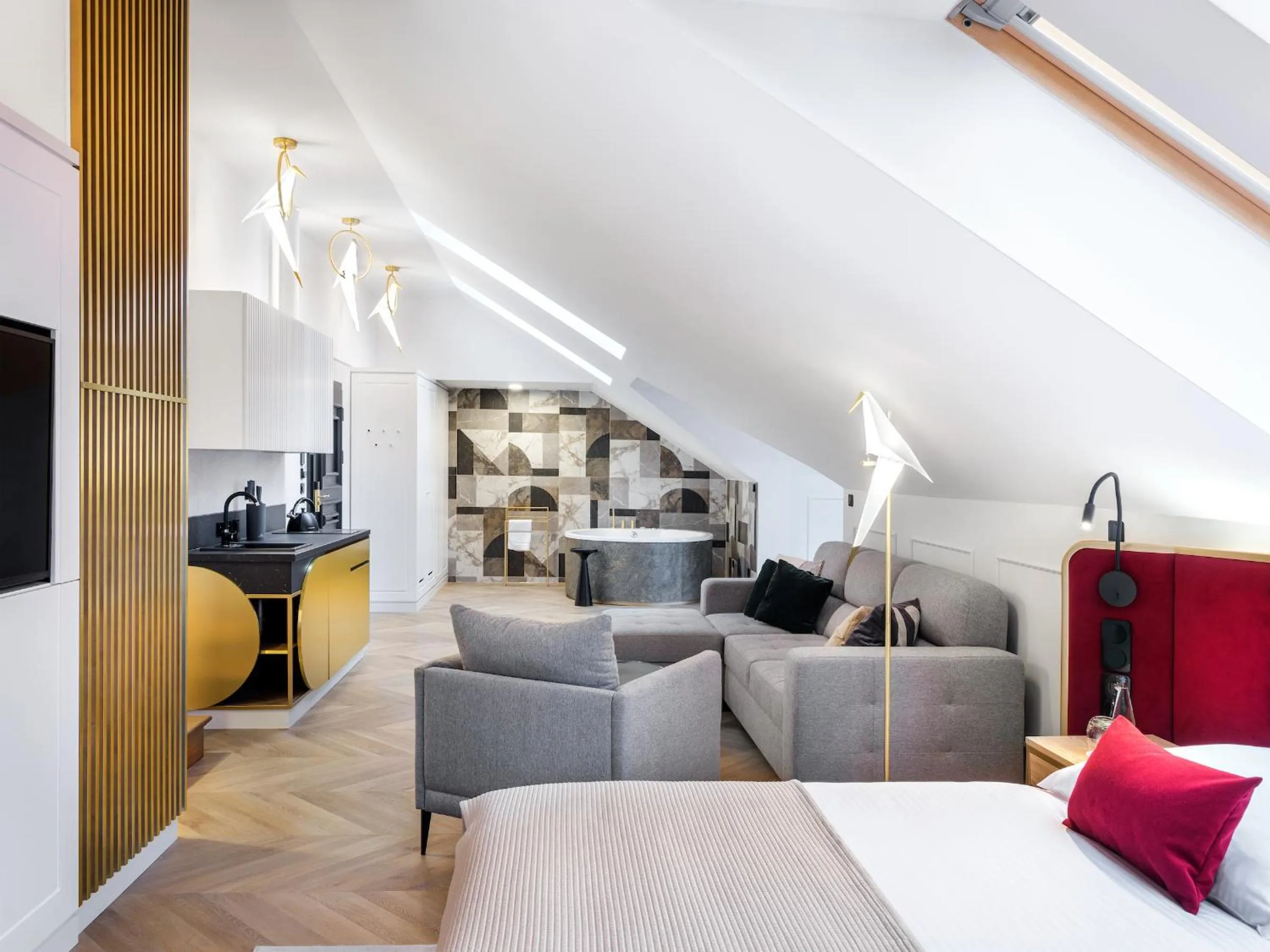 Kitchen or kitchenette in Hotel Golden Queen