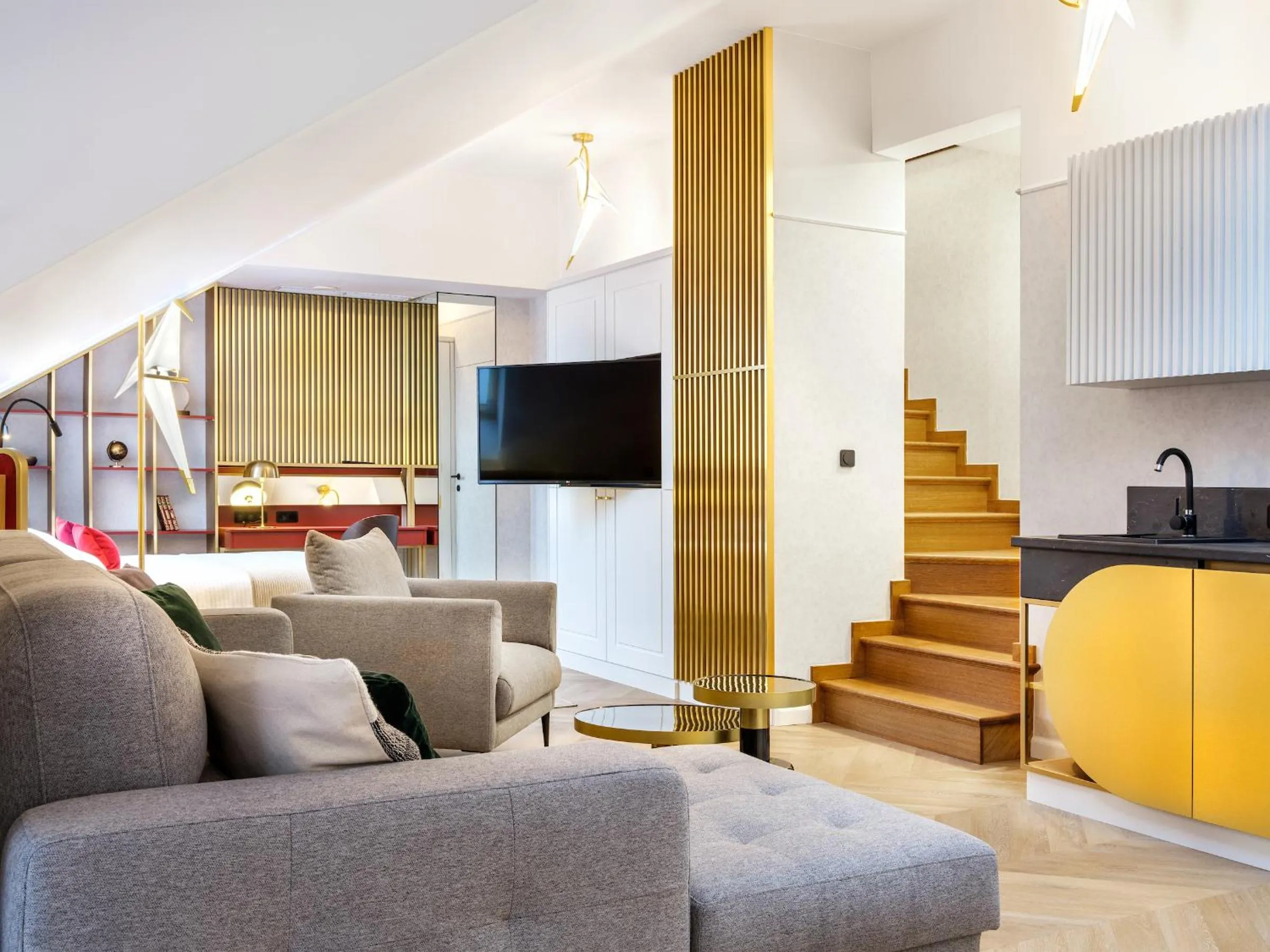 Kitchen or kitchenette in Hotel Golden Queen