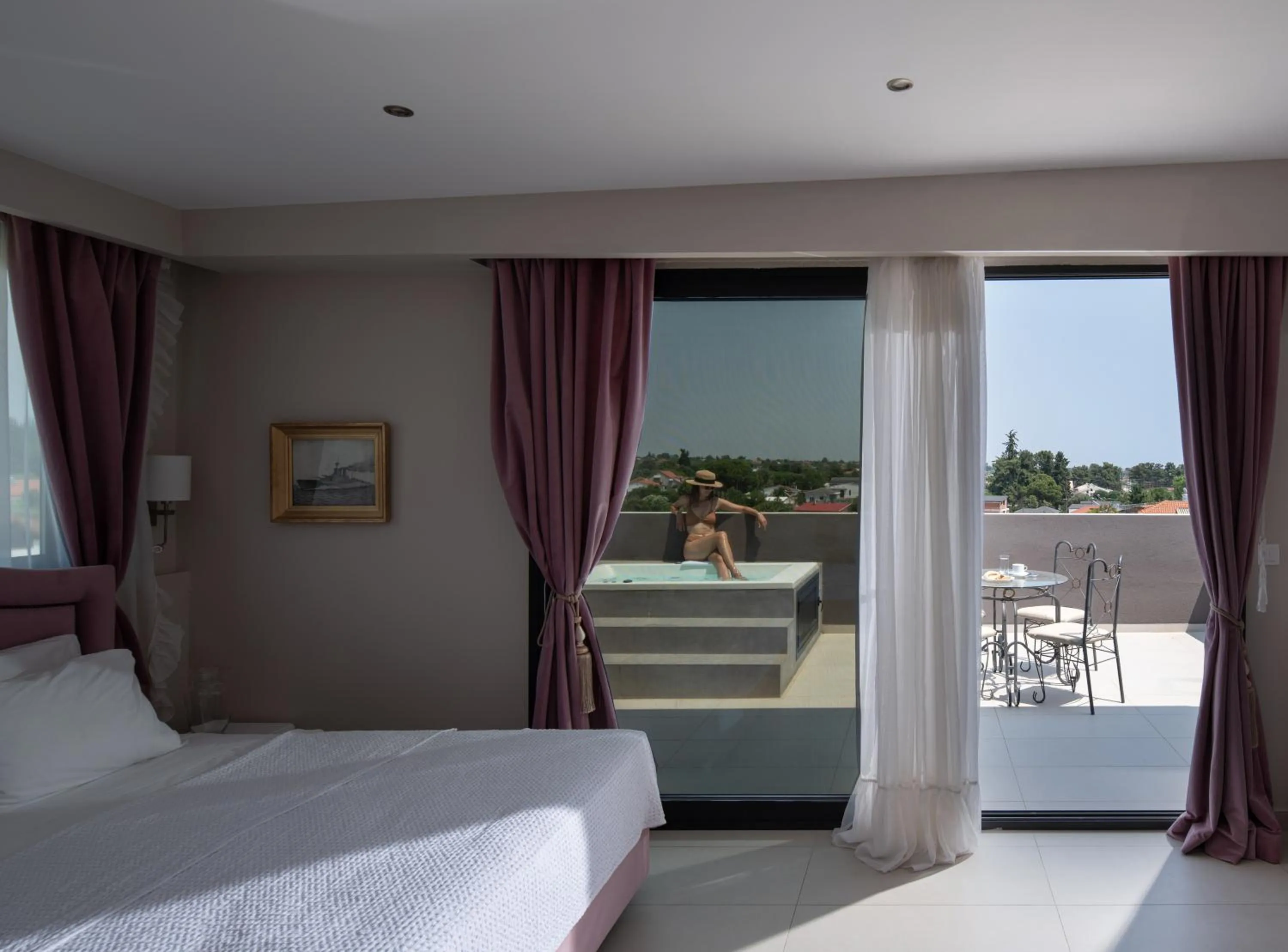 Photo of the whole room, Bed in Light Blue Hotel