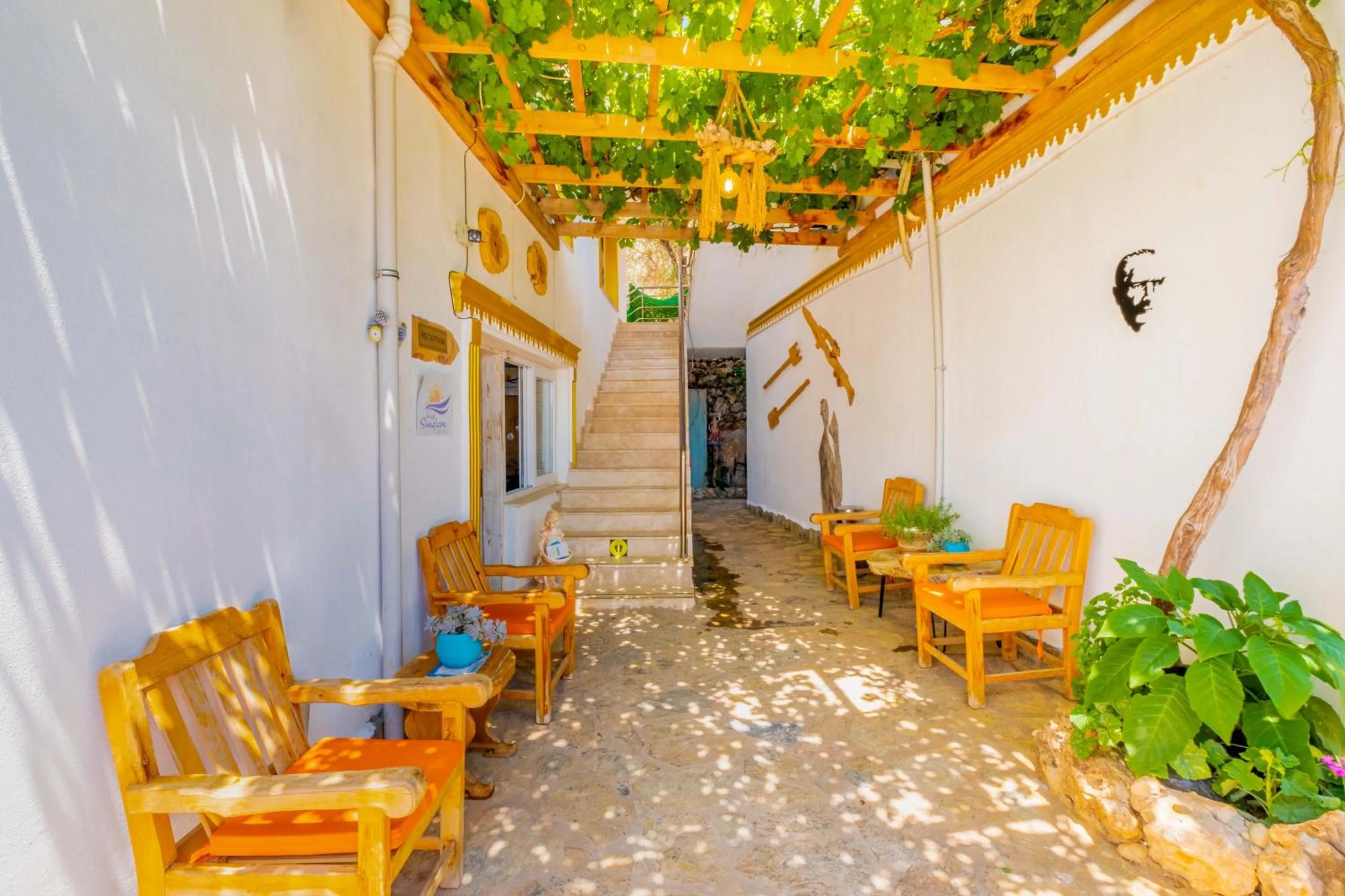 Lobby or reception in Kaş Sun Glare Hotel