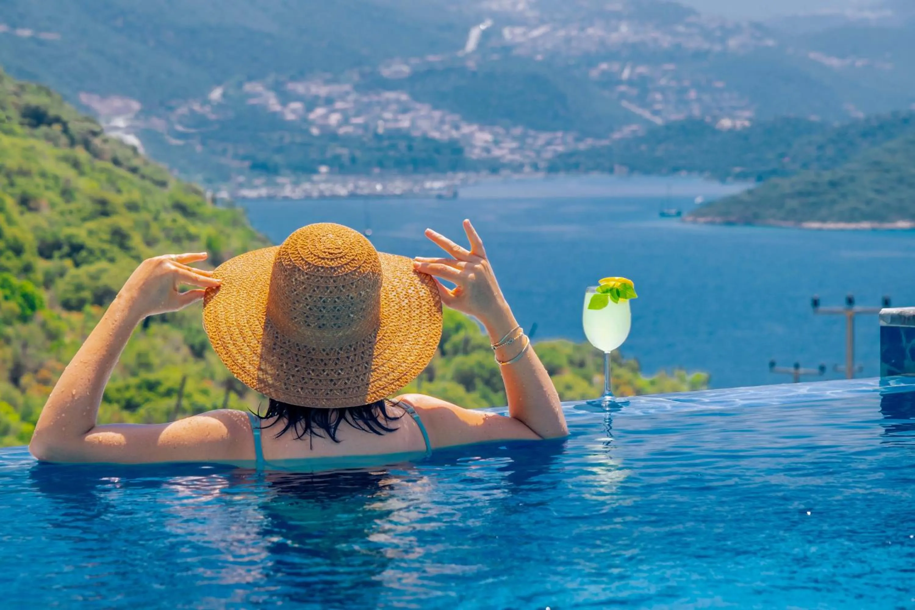 Swimming pool in Kaş Sun Glare Hotel