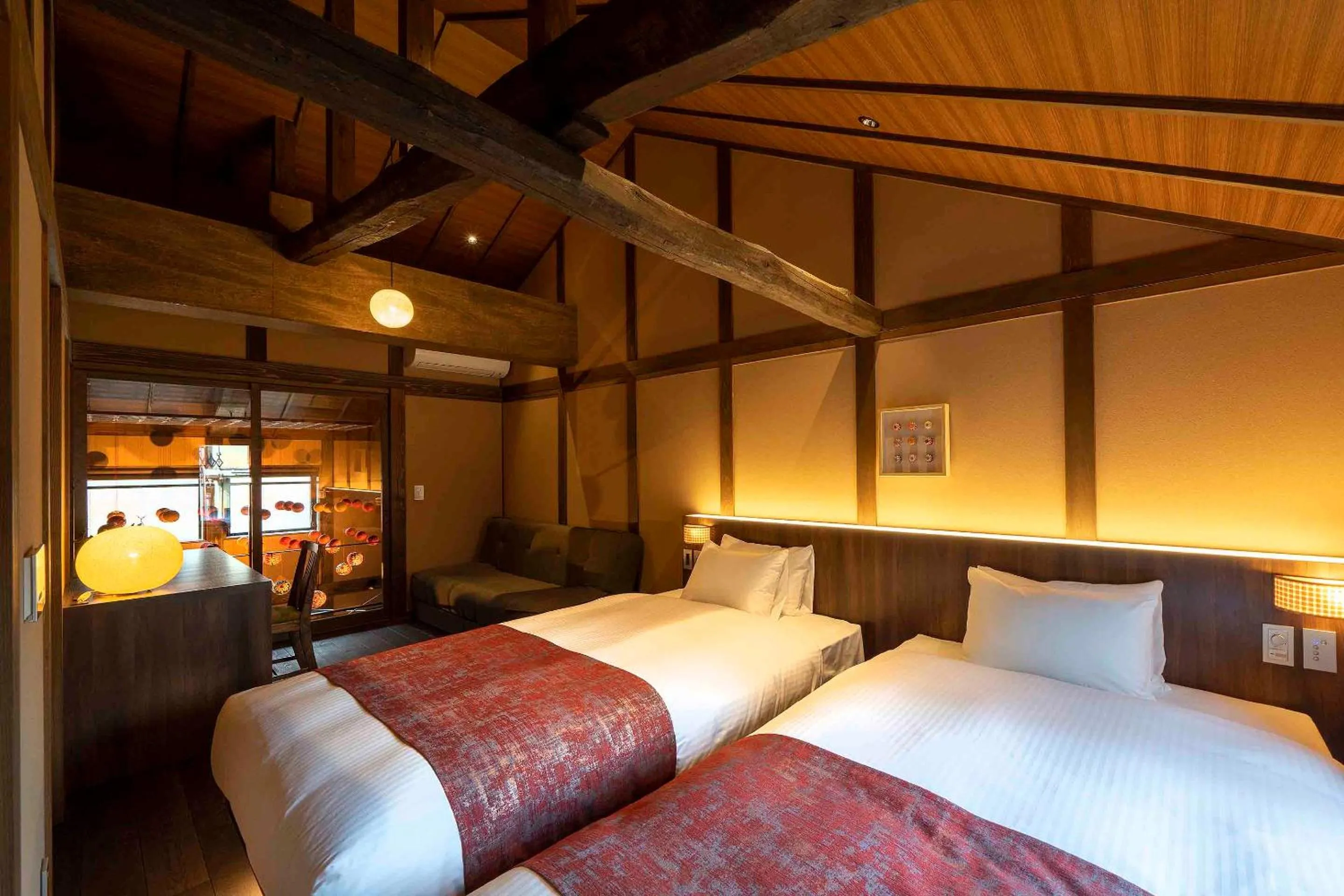 Bed in Kagabi Machiya House