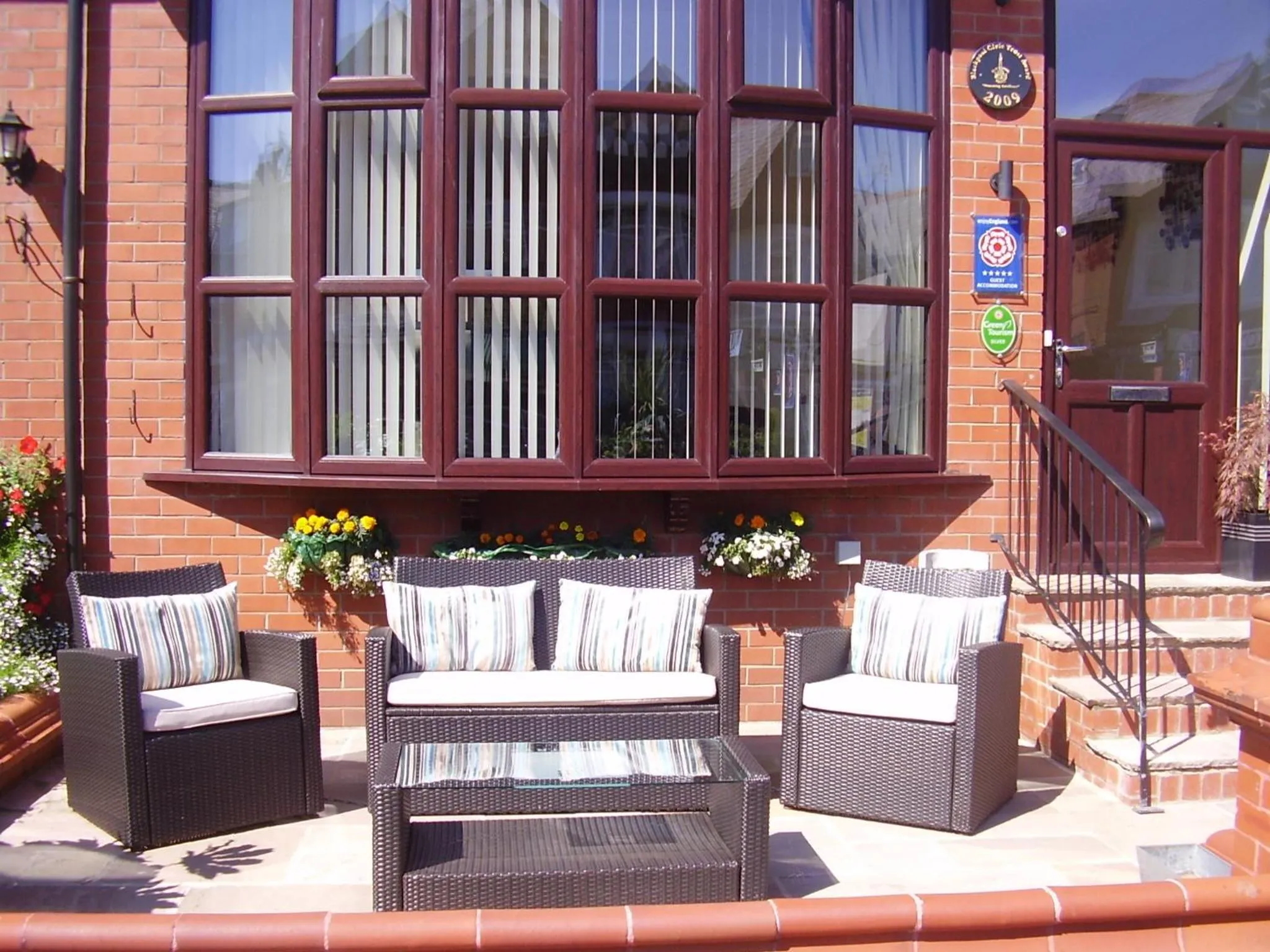 Garden view in Langtrys