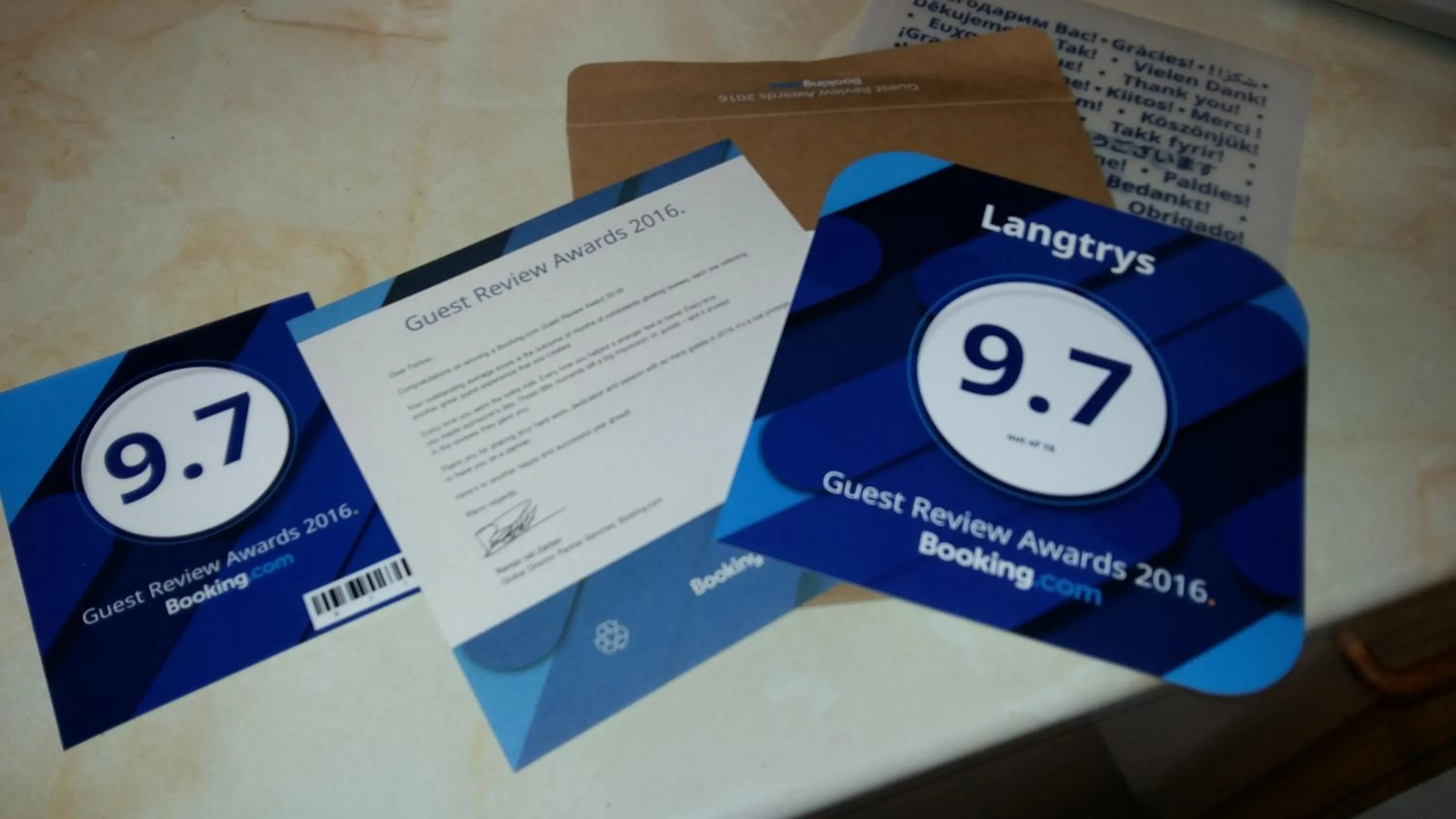 Certificate/Award in Langtrys