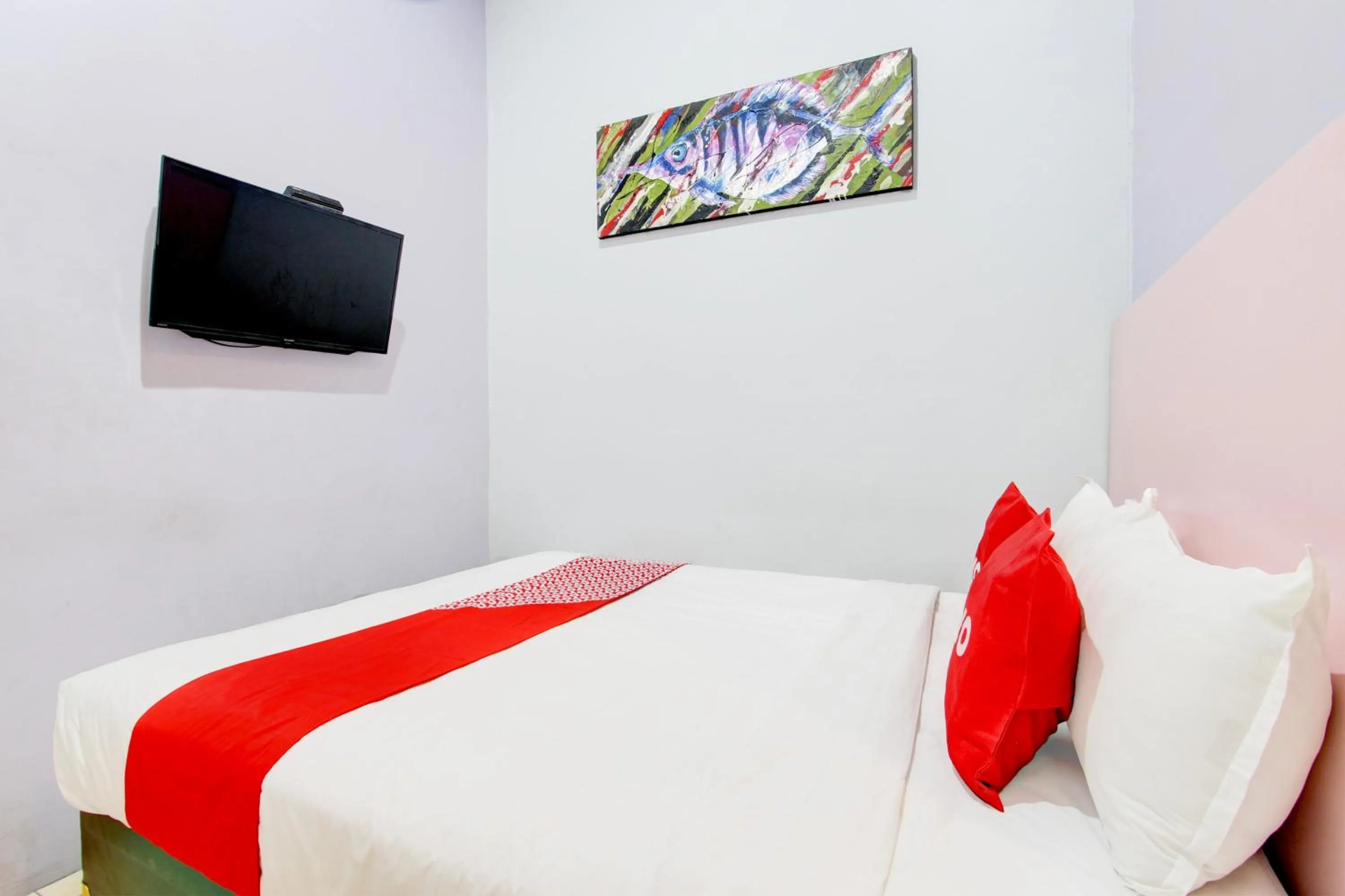 Bedroom, Bed in Hotel O Prawirotaman Near Keraton Yogyakarta Formerly Paris Guesthouse