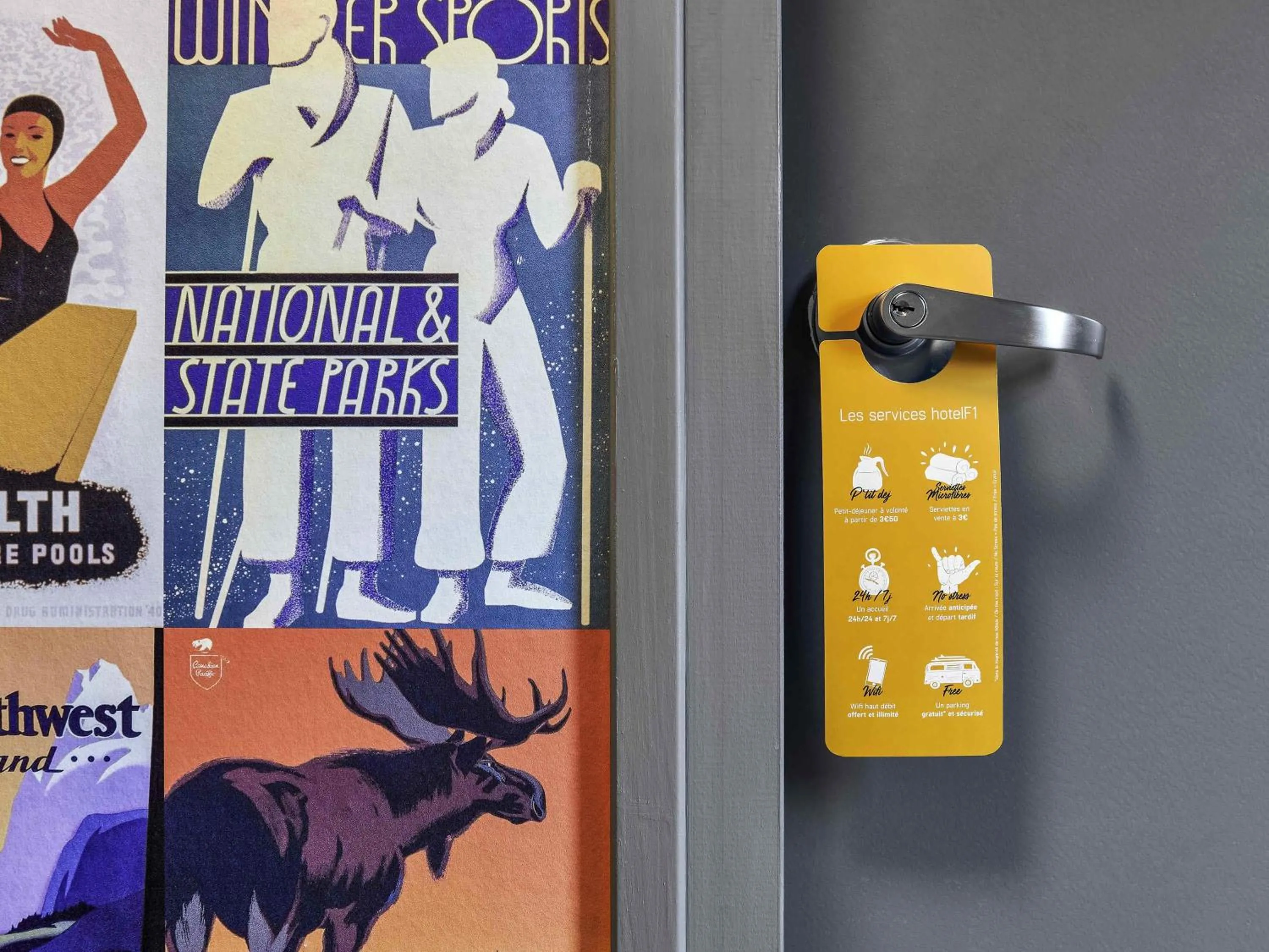 Bedroom in hotelF1 Clermont Ferrand Est