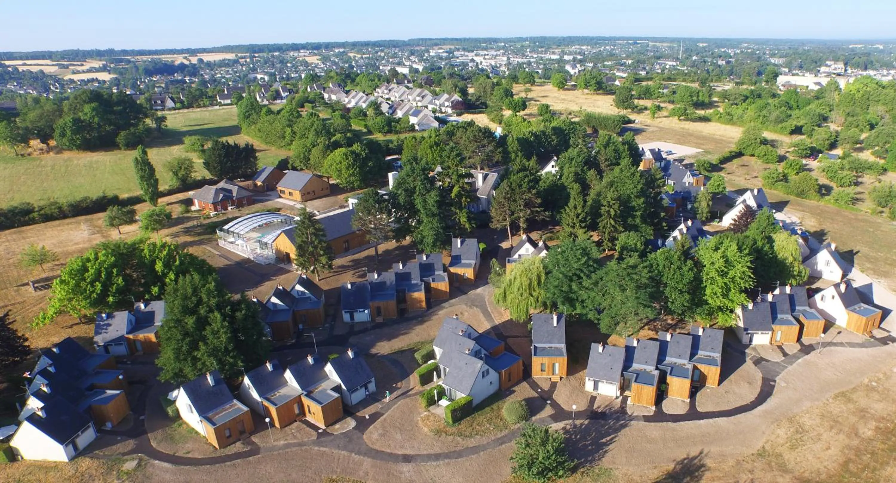 Bird's eye view in VVF Amboise Les Châteaux de la Loire