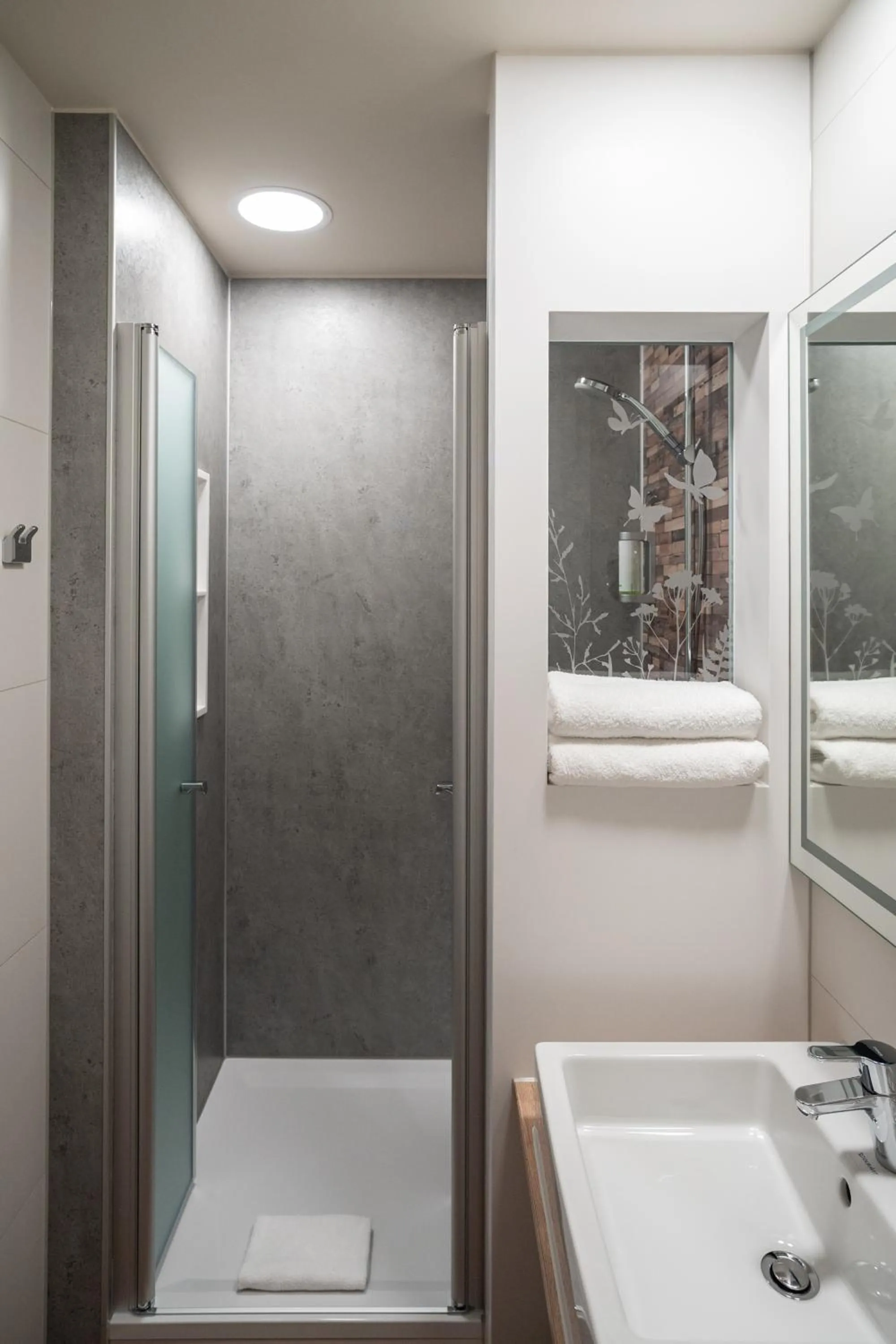 Bathroom in Hotel in der Mühle