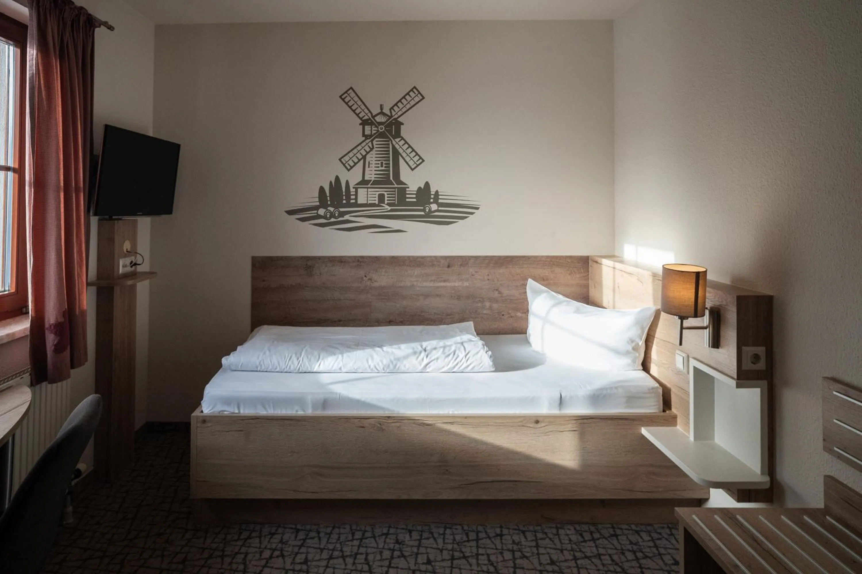 Photo of the whole room, Bed in Hotel in der Mühle